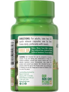 Foto 7 | Cápsulas De Suplemento Nature's Truth Ashwagandha 920 Mg 90 Unidades - Venta Internacional.