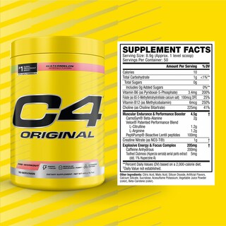 Foto 2 | Sandía Cellucor C4 Original Pre-workout, 50 Porciones - Venta Internacional.