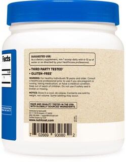 Foto 3 | Suplemento Nutricost De Espirulina Orgánica En Polvo 454 G - Venta Internacional.