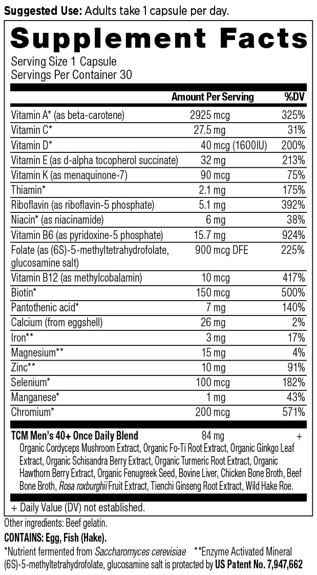 Foto 3 pulgar | Multivitamínico Ancient Nutrition Para Hombres De 40 O Más De 1 Día, 30 Comprimidos - Venta Internacional.