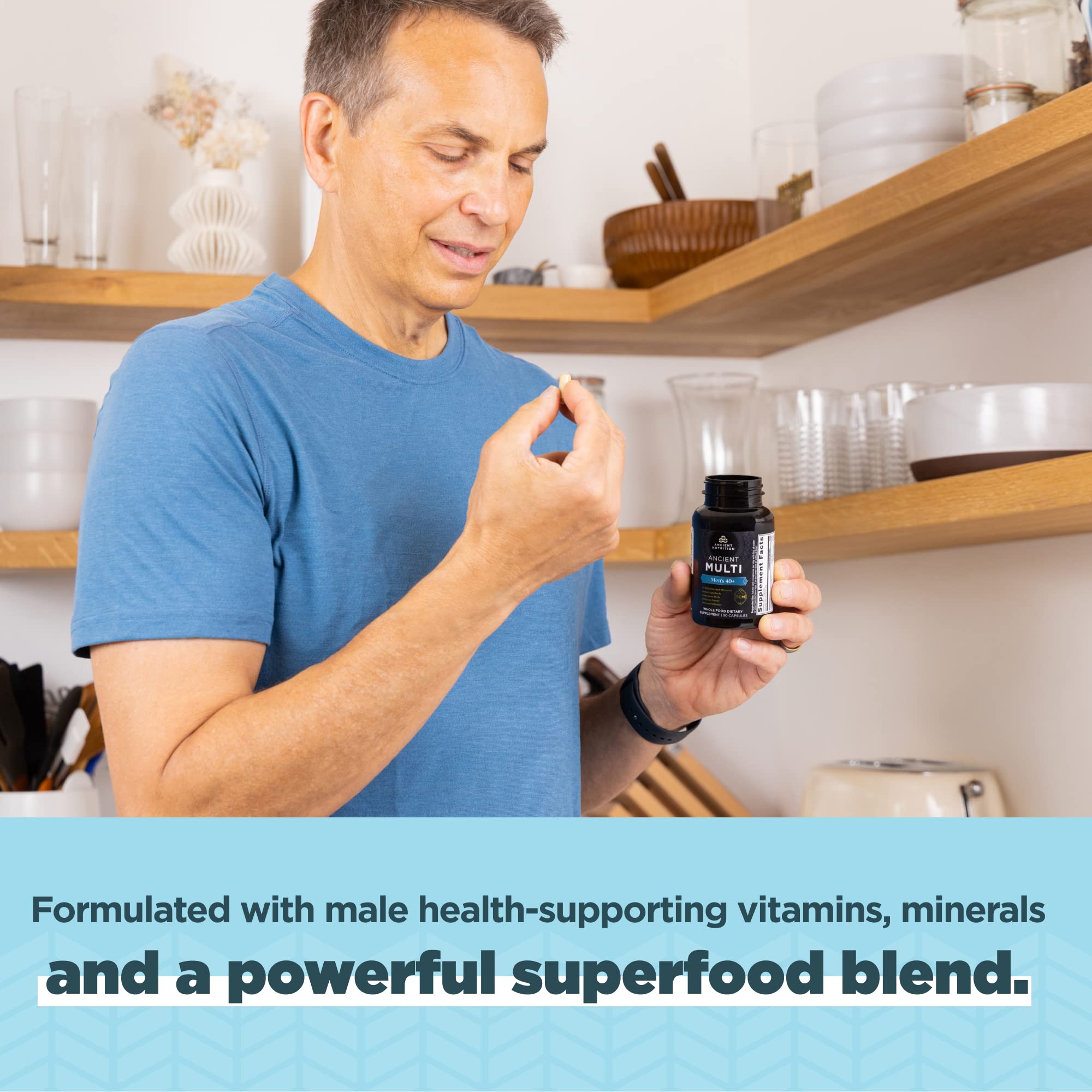 Foto 6 pulgar | Multivitamínico Ancient Nutrition Para Hombres De 40 O Más De 1 Día, 30 Comprimidos - Venta Internacional.