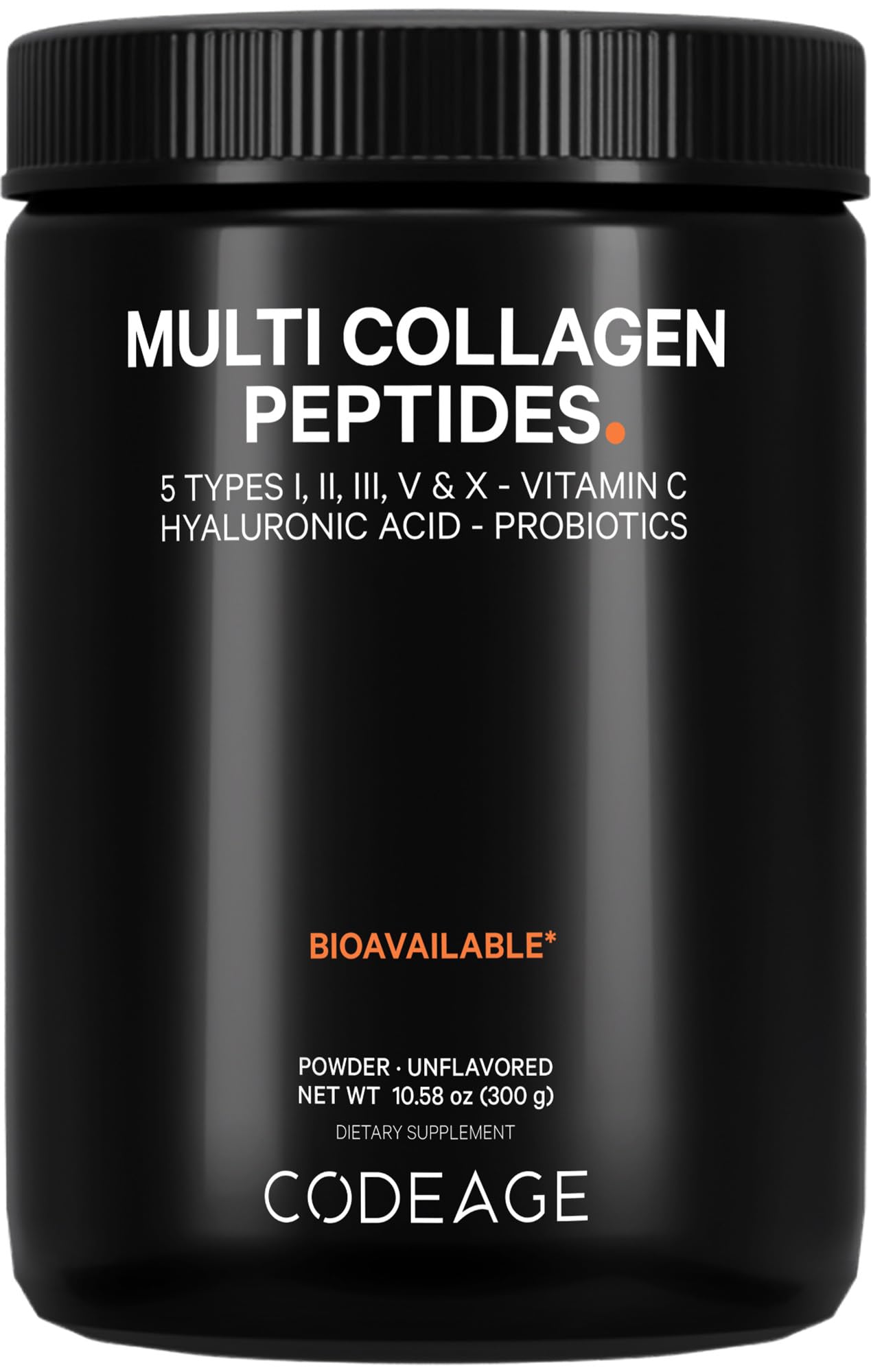 Foto 1 | Colágeno En Polvo Codeage Multi Black Edition 300 G Con Probióticos - Venta Internacional.