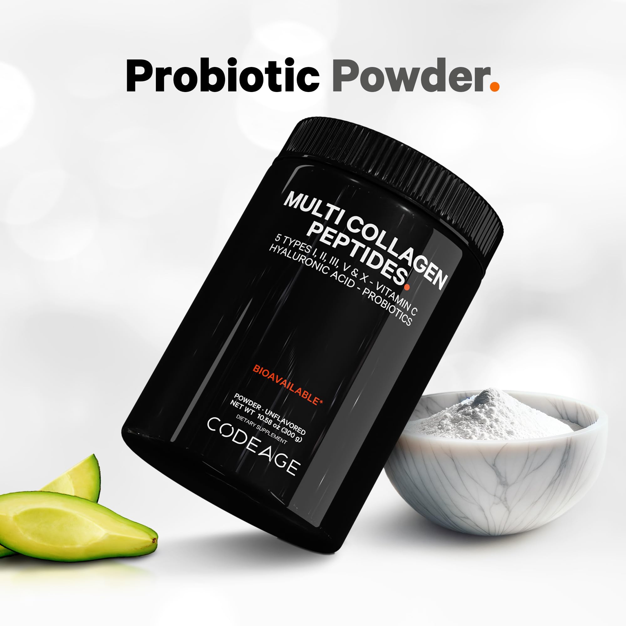 Foto 5 | Colágeno En Polvo Codeage Multi Black Edition 300 G Con Probióticos - Venta Internacional.