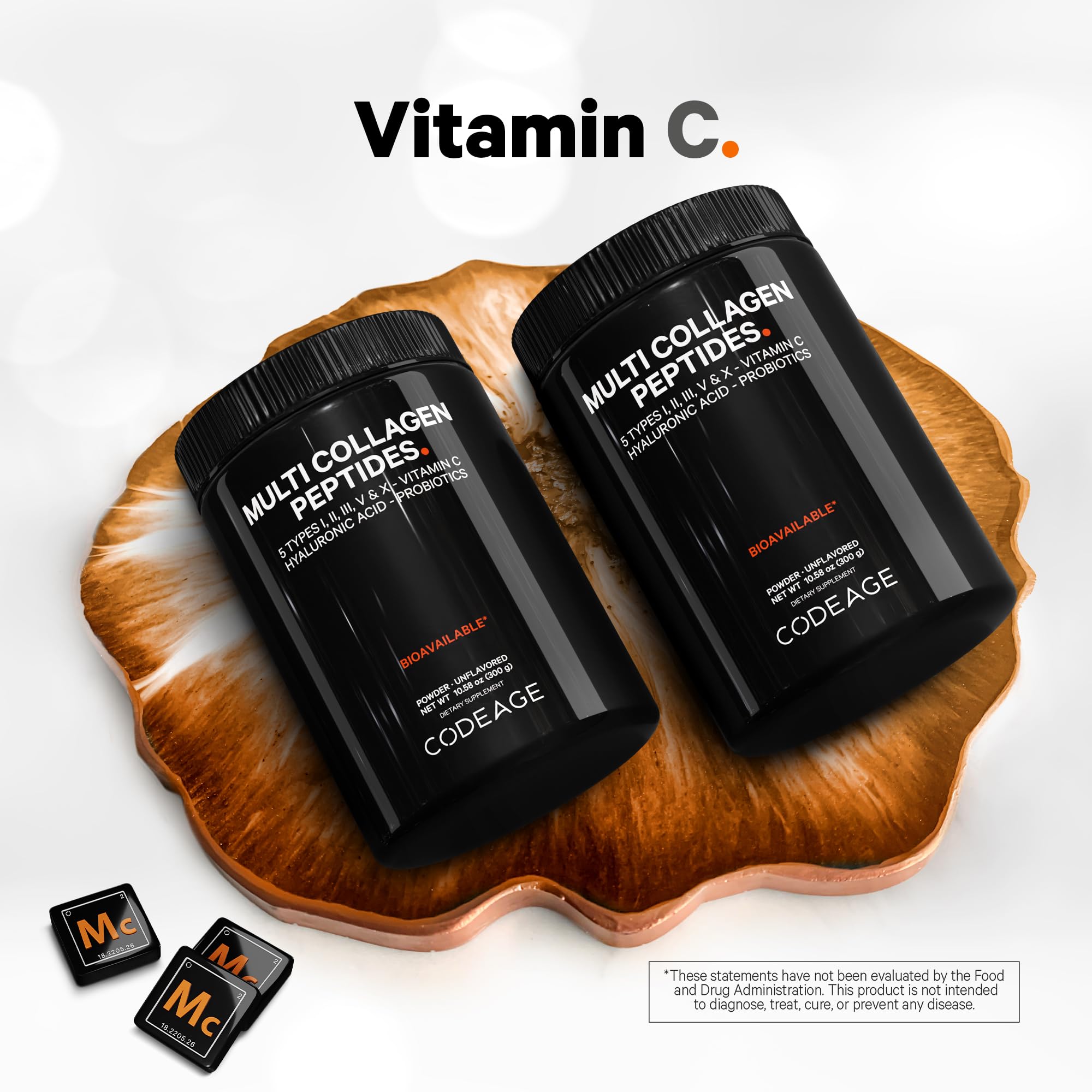 Foto 7 | Colágeno En Polvo Codeage Multi Black Edition 300 G Con Probióticos - Venta Internacional.