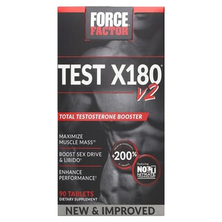 Foto 1 | Suplemento Force Factor Test X180 V2 Total Testosterone 90 Comprimidos - Venta Internacional.