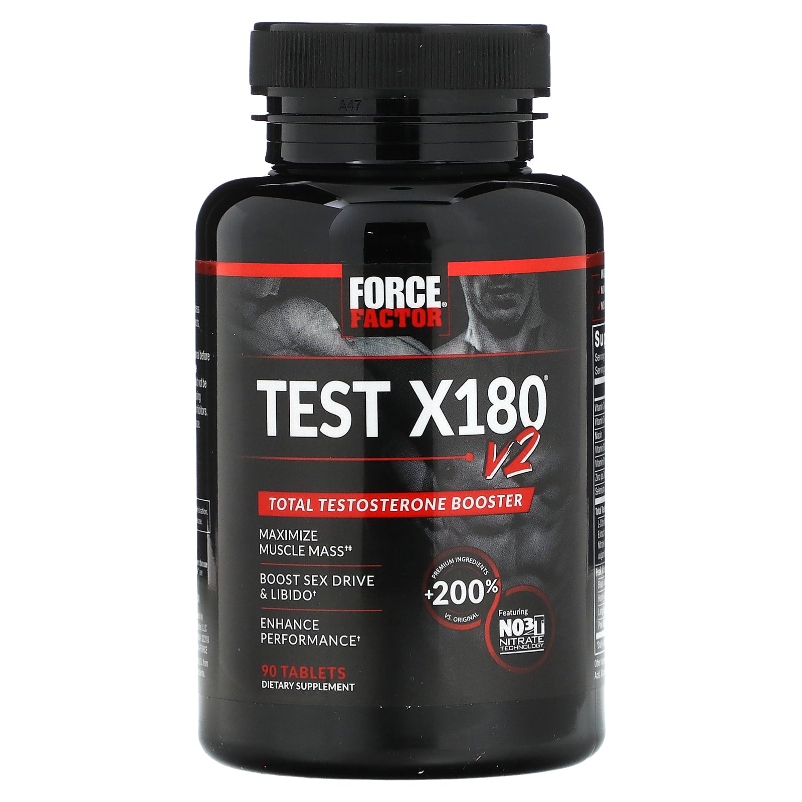 Foto 4 pulgar | Suplemento Force Factor Test X180 V2 Total Testosterone 90 Comprimidos - Venta Internacional.