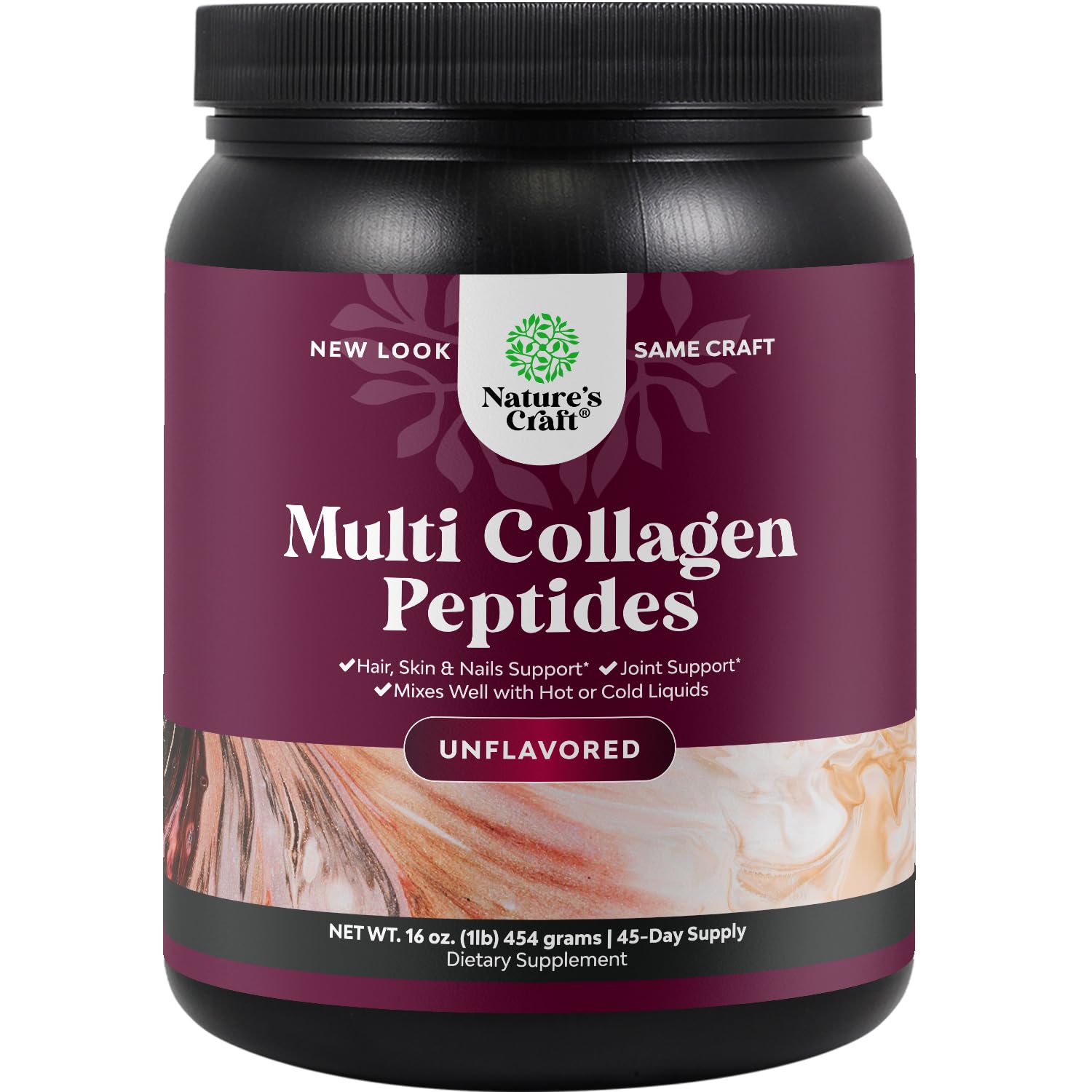 Foto 2 pulgar | Proteína Multicolagénica En Polvo Supplement Natures Craft, 45 Porciones - Venta Internacional.
