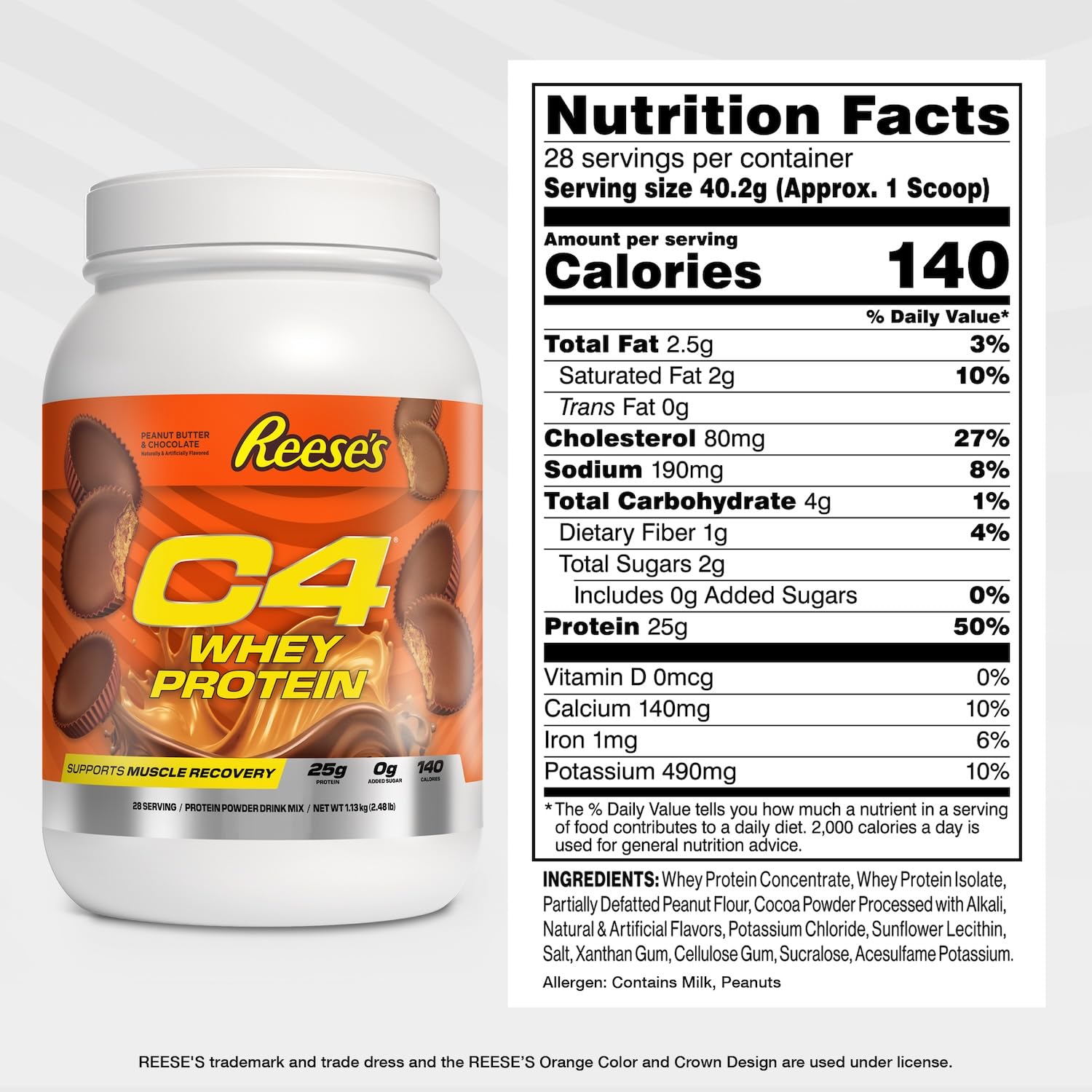 Foto 3 pulgar | Crema de Cacahuete Cellucor C4 Reese's de Proteína de Suero en Polvo 700 g- Venta Internacional