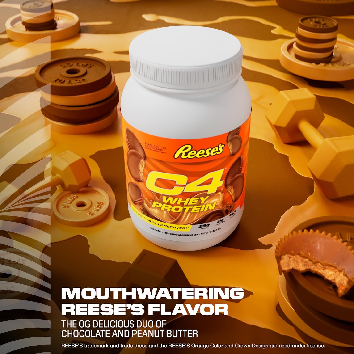 Foto 5 pulgar | Crema de Cacahuete Cellucor C4 Reese's de Proteína de Suero en Polvo 700 g- Venta Internacional
