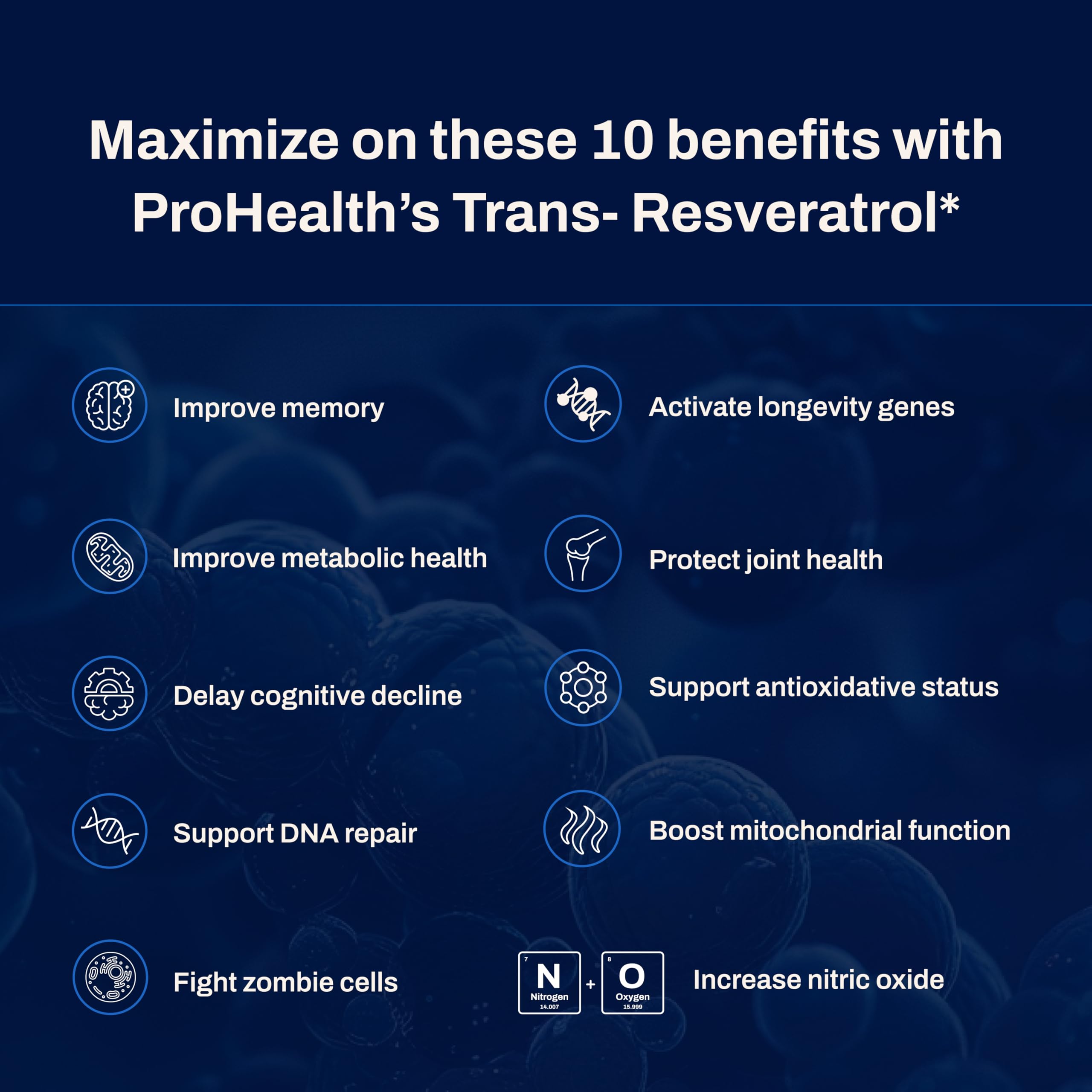 Foto 5 | Suplemento Prohealth Longevity Bulk Trans Resveratrol 100 G - Venta Internacional.