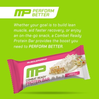 Foto 4 | Pastel De Confeti Protein Bar Musclepharm Combat Ready, 80 G, 4 Barras - Venta Internacional.