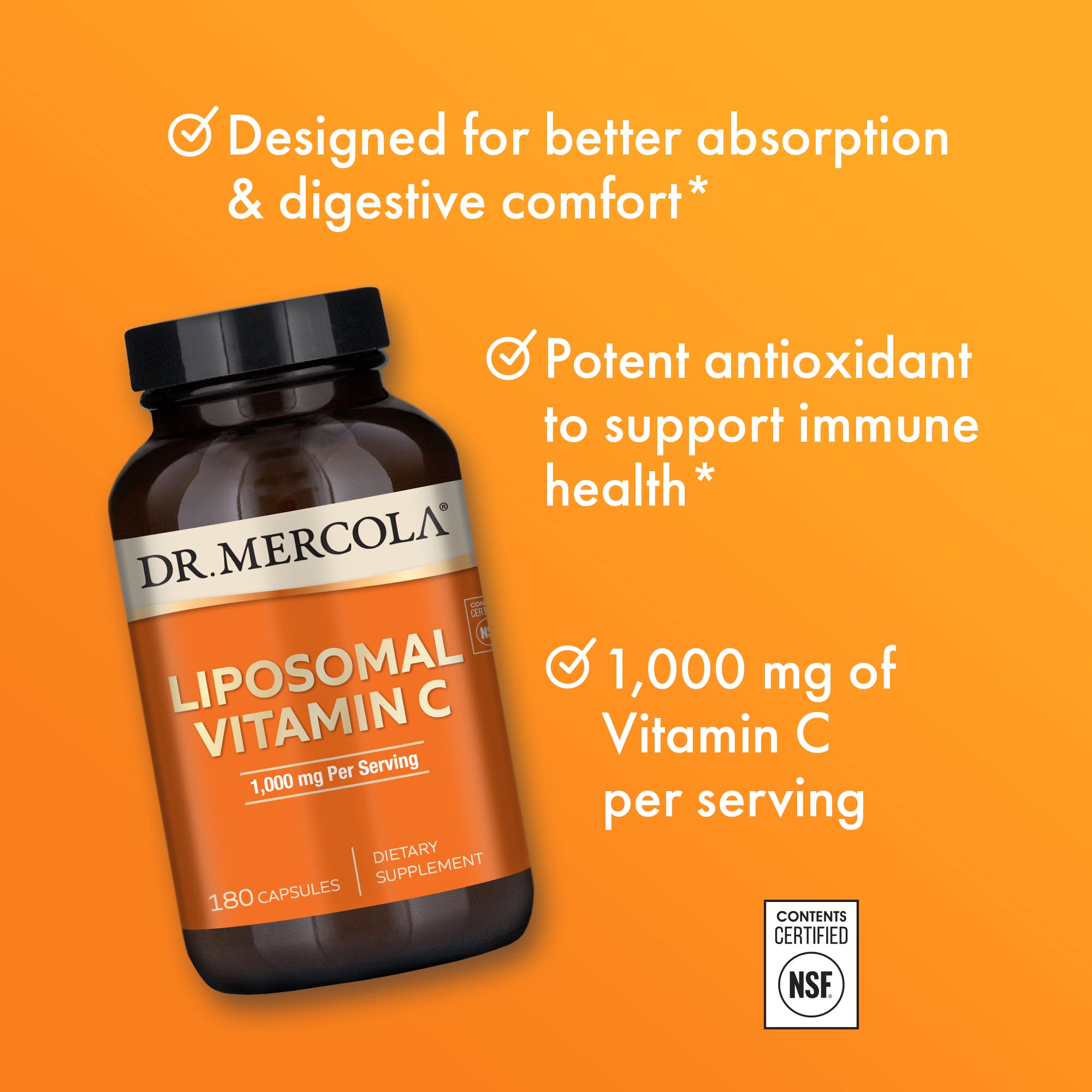 Foto 5 pulgar | Suplemento Dr. Mercola De Vitamina C Liposomal, 1000 Mg, 180 Cápsulas - Venta Internacional.