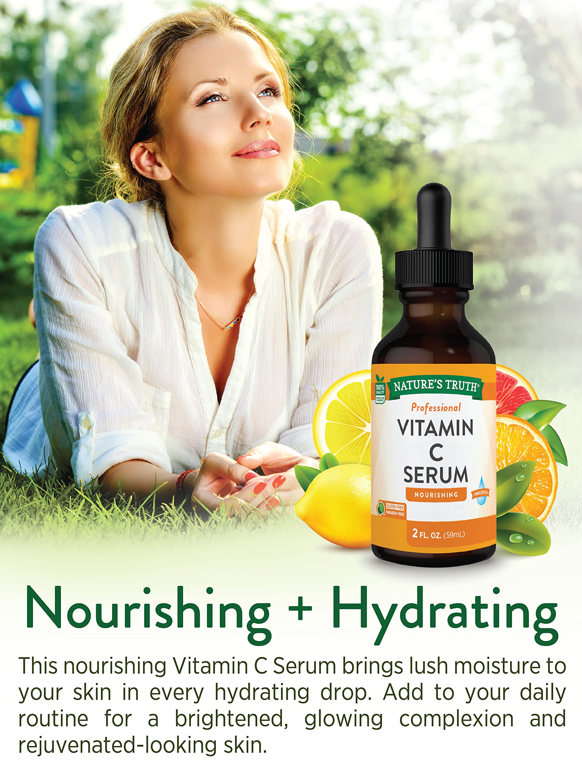 Foto 5 pulgar | Sérum De Vitamina C Nature's Truth, Nutritivo, 60 Ml, Para Rostro Y Piel - Venta Internacional.