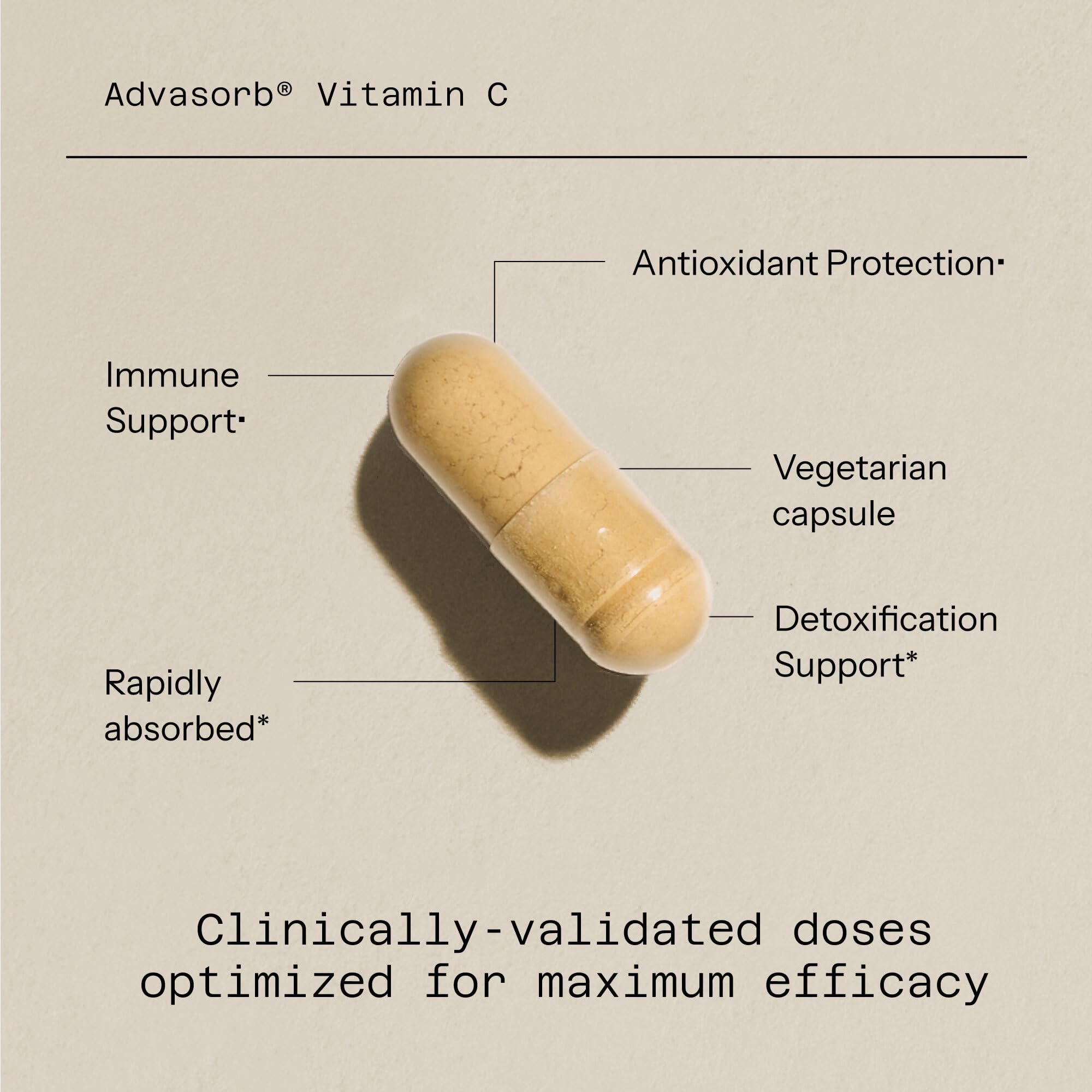 Foto 4 pulgar | Suplemento Quality Of Life Con Vitamina C Advasorb , 60 Cápsulas Vegetarianas - Venta Internacional.