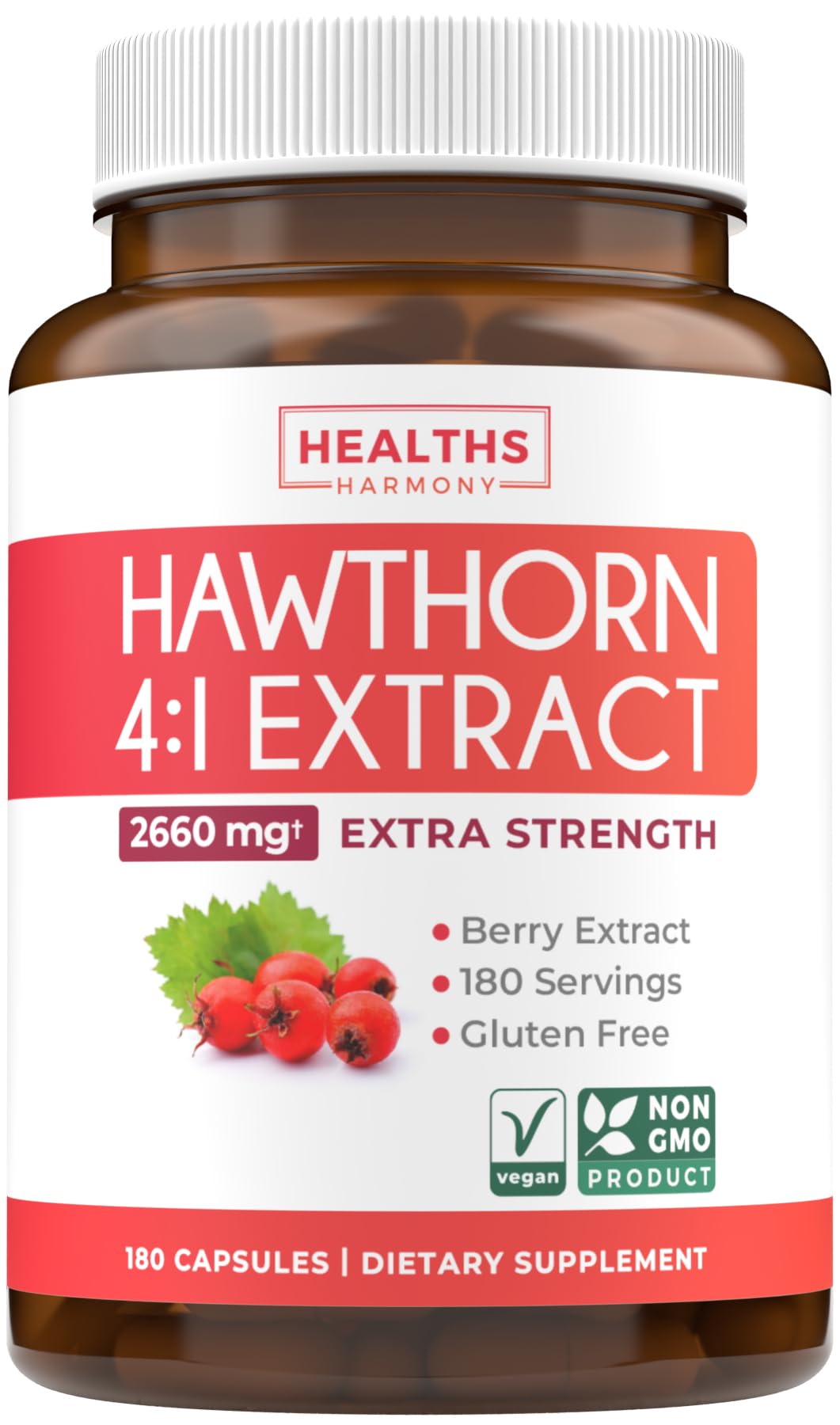 Foto 1 | Cápsulas De Extracto De Bayas De Espino Blanco Supplement Healths Harmony - Venta Internacional.