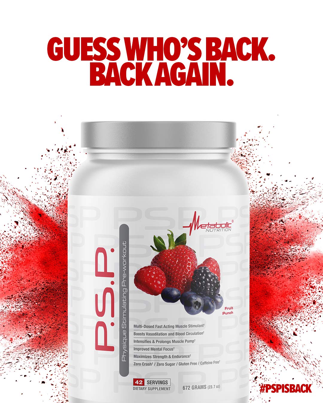 Foto 5 pulgar | Preworkout Metabolic Nutrition P.s.p. Physique Stimulating 672 G - Venta Internacional.