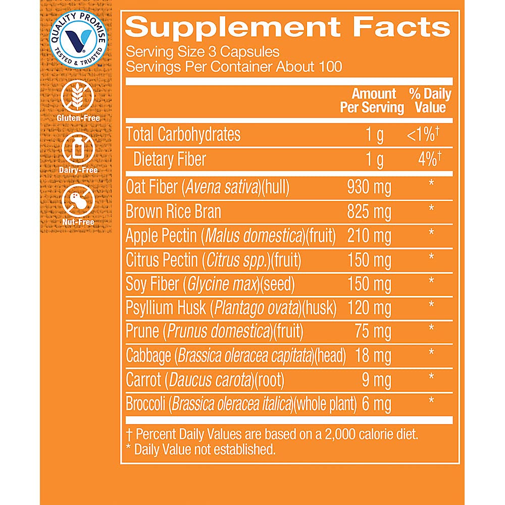 Foto 4 pulgar | Complementa La Mezcla De Fibra Vitamin Shoppe, 300 Cápsulas - Venta Internacional.