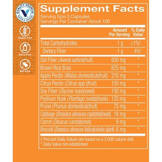 Foto 3 | Complementa La Mezcla De Fibra Vitamin Shoppe, 300 Cápsulas - Venta Internacional.
