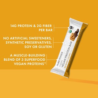 Foto 5 | Barritas De Proteína Dr. Mercola Pure Power, Mantequilla De Cacahuete, 12 Veces - Venta Internacional.