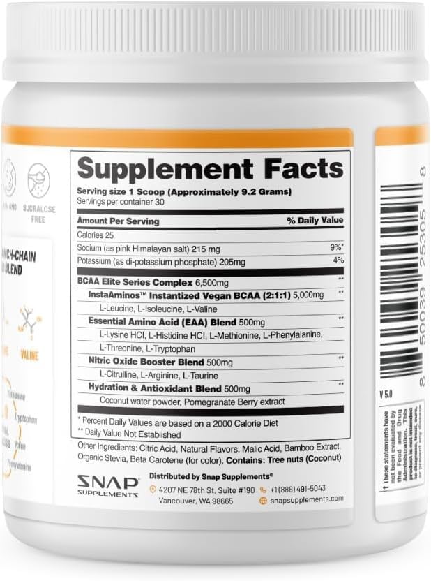 Foto 5 pulgar | Suplemento Snap Supplements Bcaa - Venta Internacional.