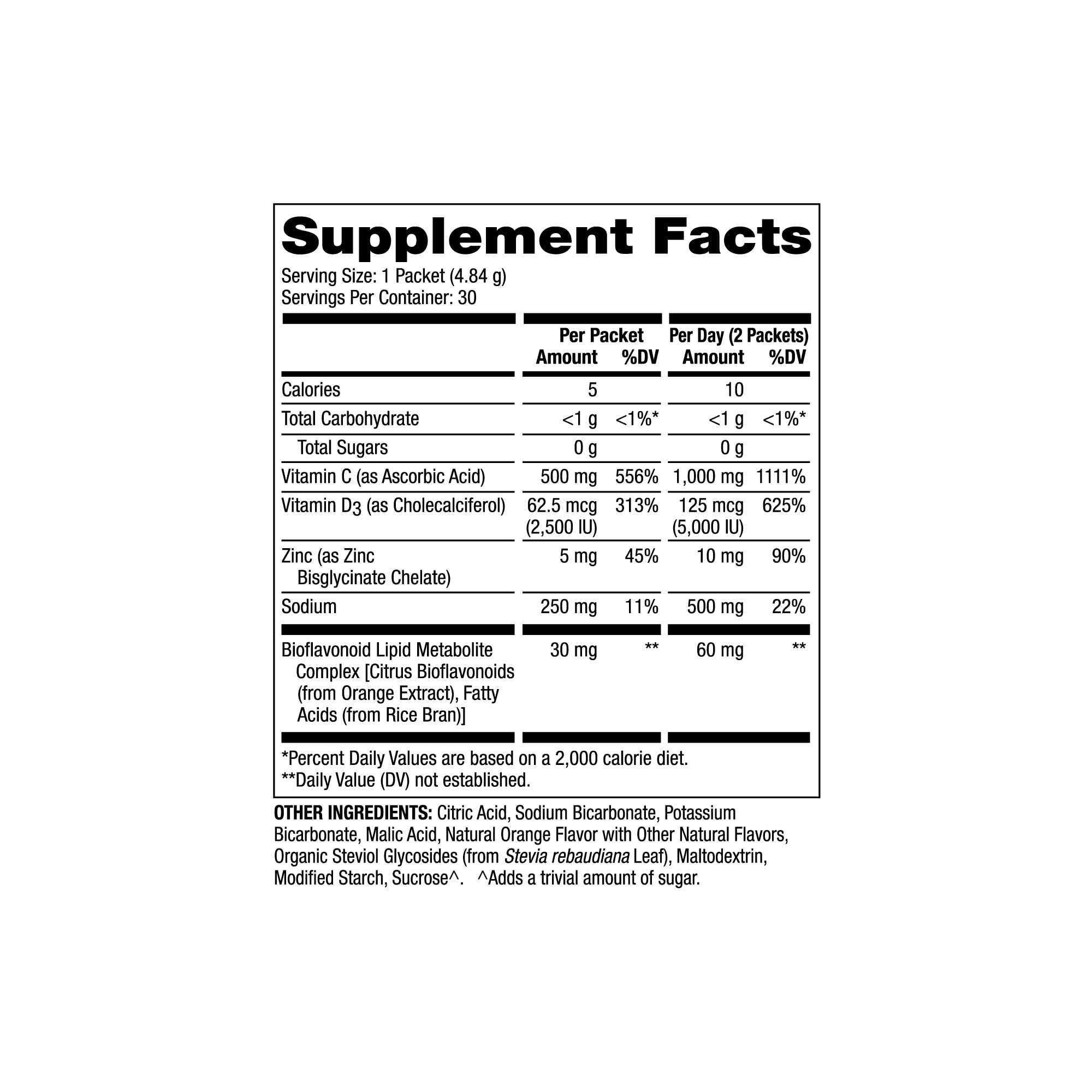 Foto 4 pulgar | Suplemento Dr. Mercola De Vitamina C-pak De 500 Mg Con Zinc Y D3 30s - Venta Internacional.