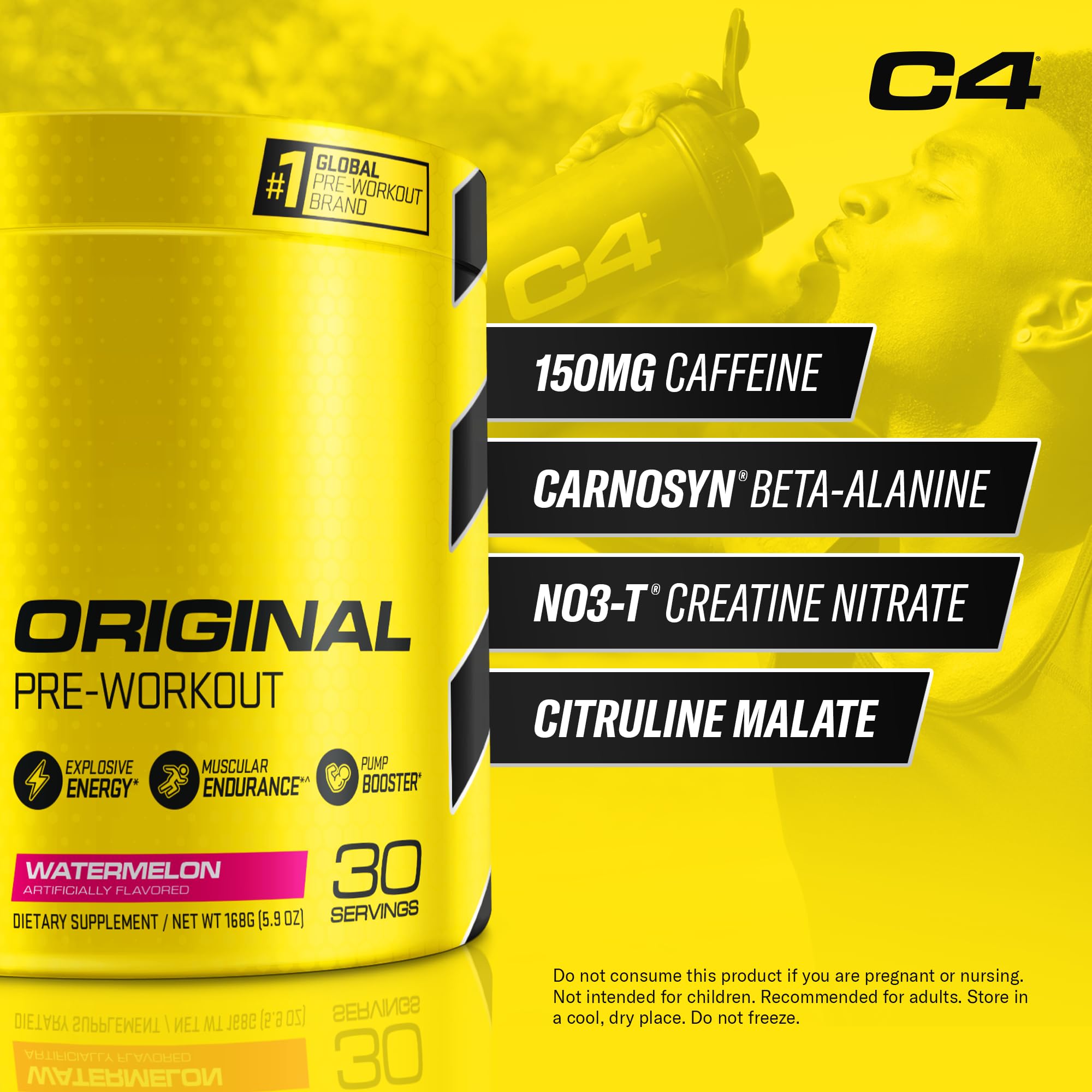Foto 3 pulgar | Polvo Pre Workout Cellucor C4 Original Watermelon 30 Porciones - Venta Internacional.