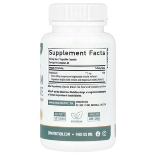 Foto 2 | Suplemento Smnutrition Bisglicinato De Magnesio 120 Cápsulas - Venta Internacional.