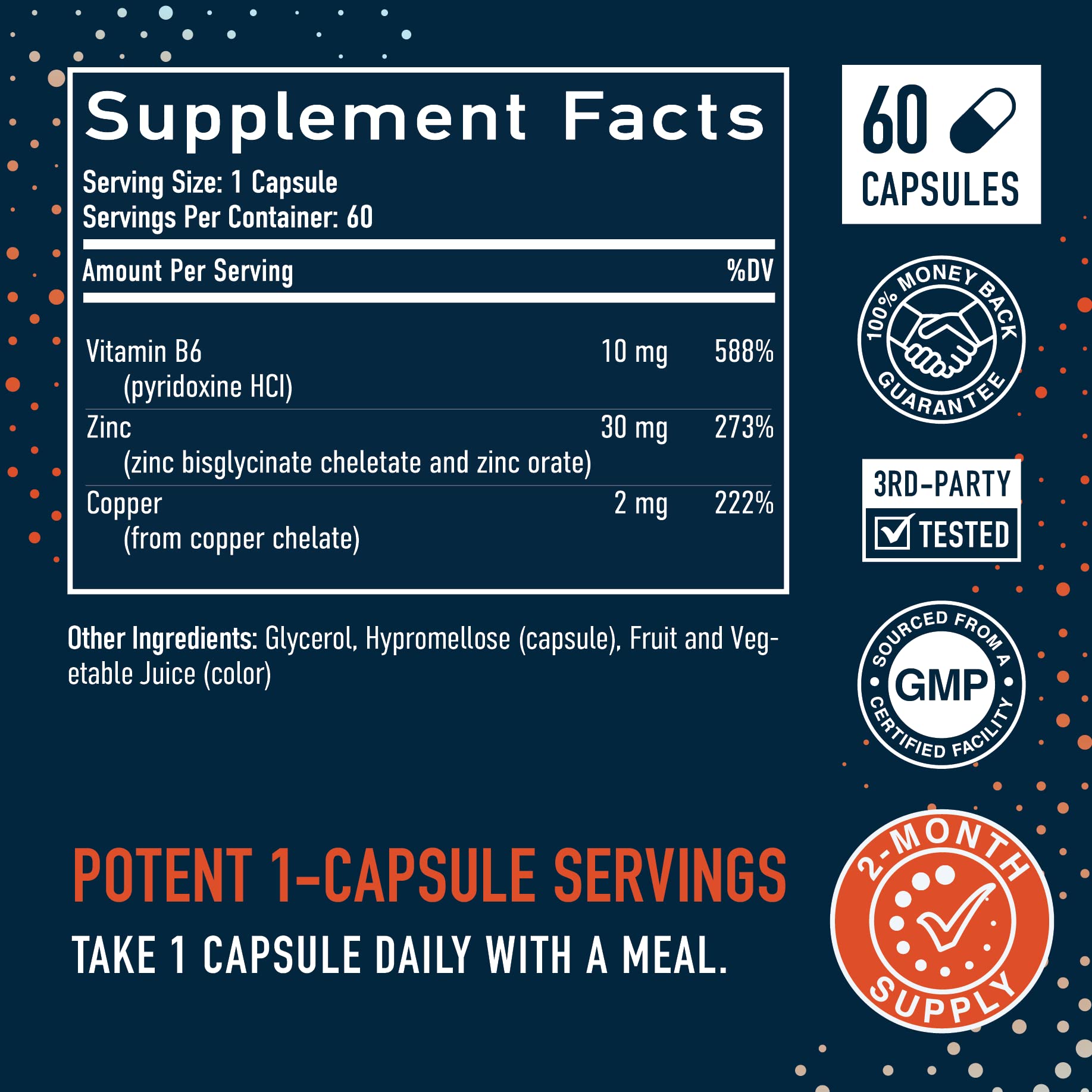 Foto 6 | Suplemento Smnutrition Bisglicinato Y Orotato De Zinc 30 Mg - Venta Internacional.