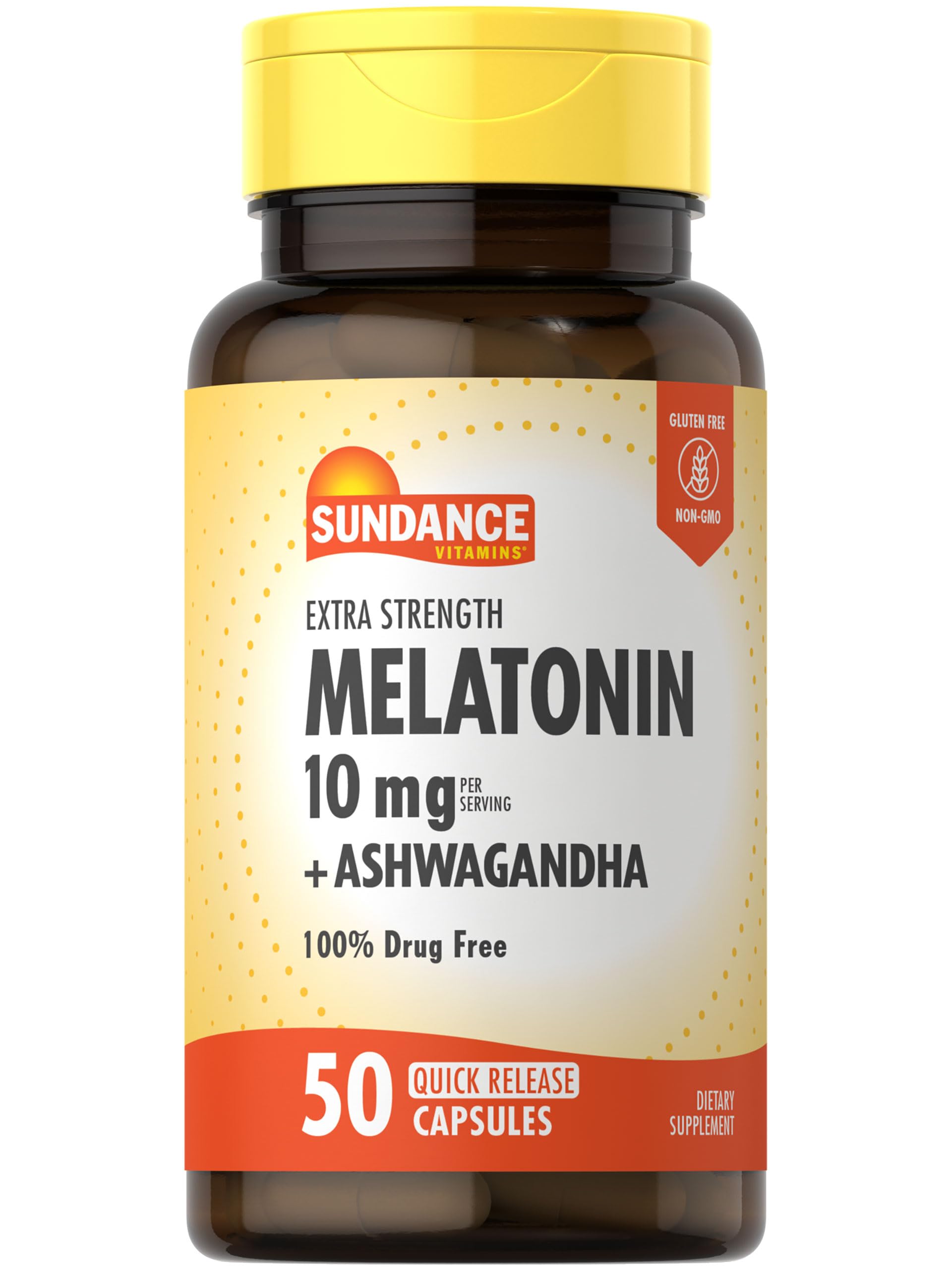 Foto 1 | Complemente 10 Mg De Melatonina De Sundance Con Ashwagandha 50 Cápsulas - Venta Internacional.