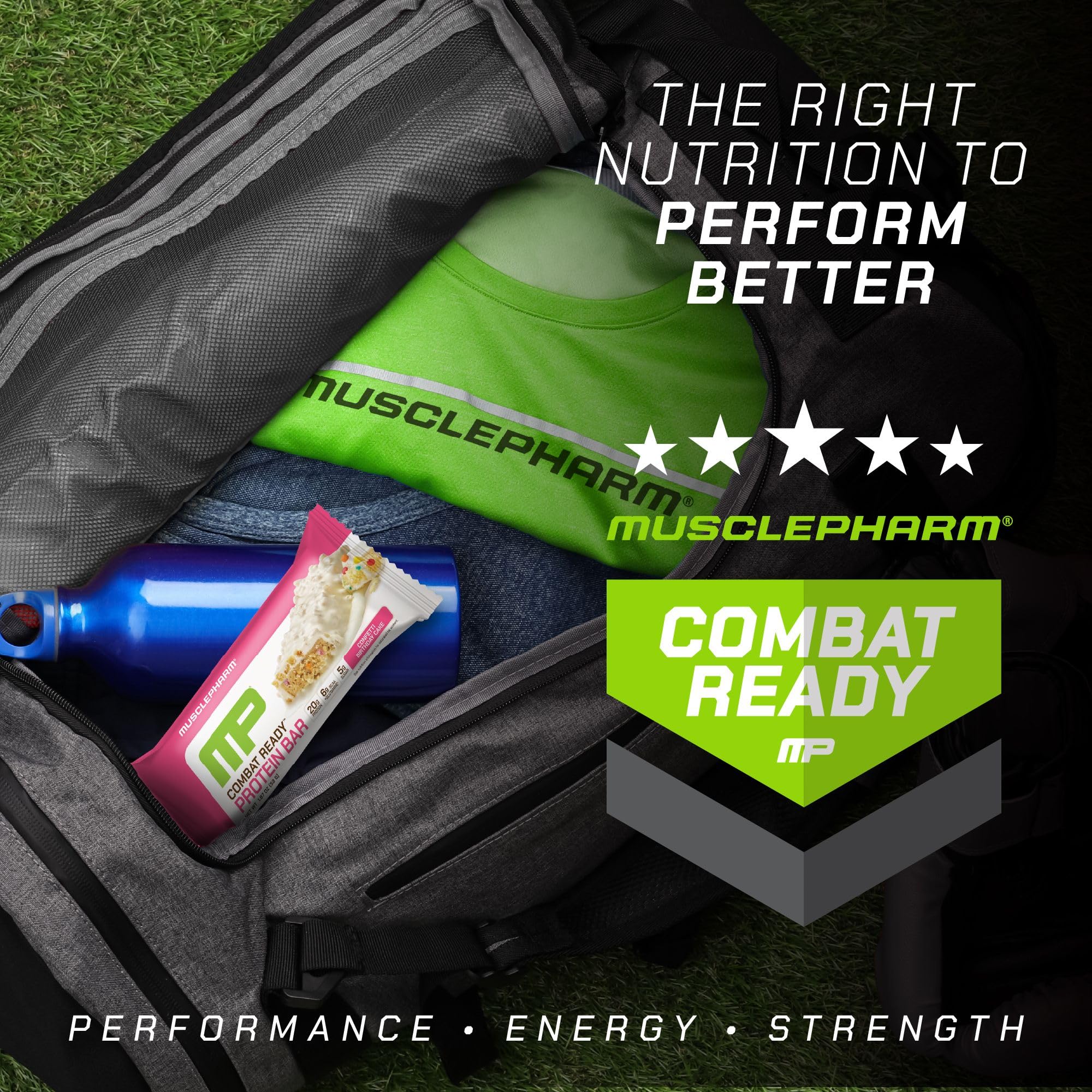 Foto 7 pulgar | Protein Bar Musclepharm Combat Ready, Tarta De Confeti, 20 G De Proteína - Venta Internacional.