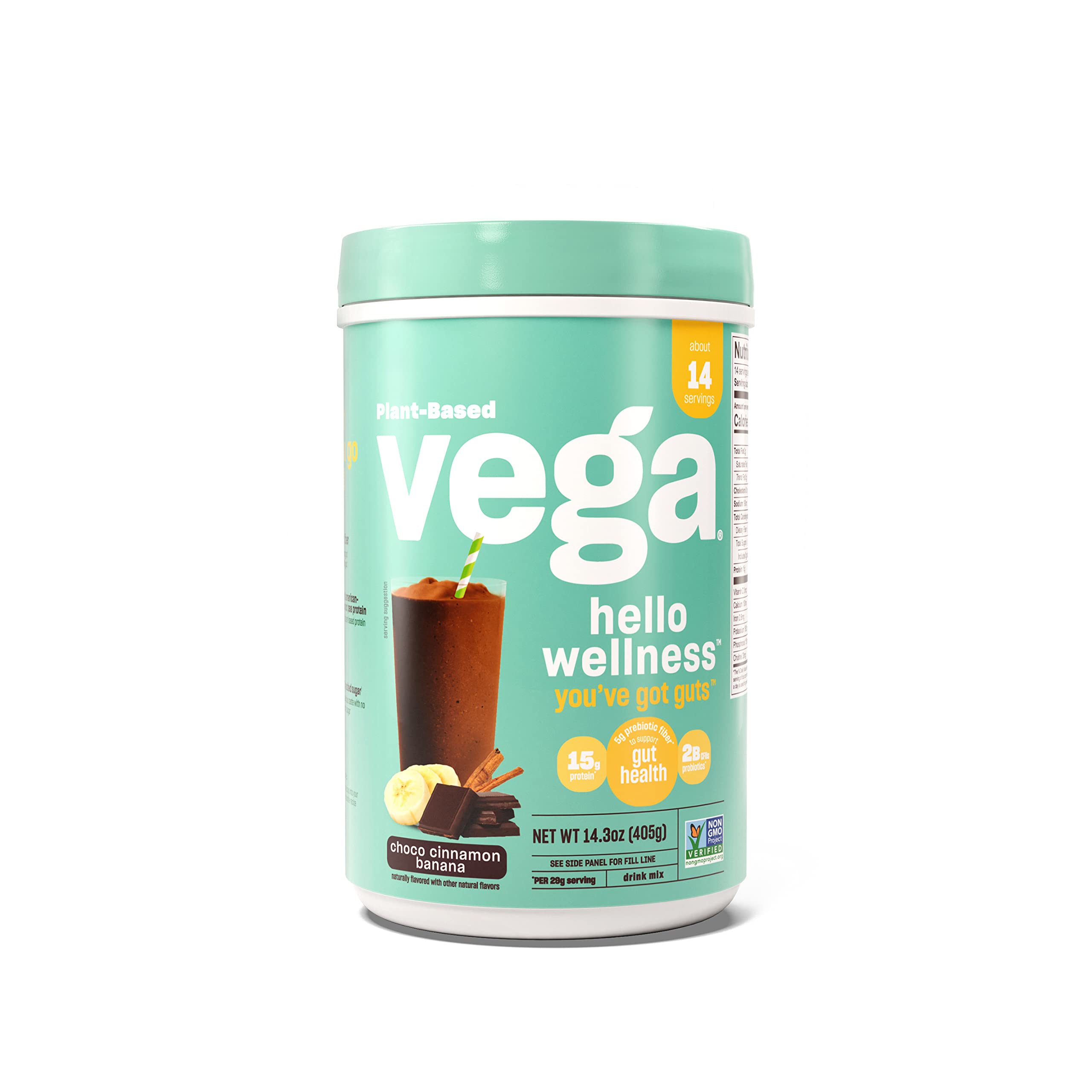 Foto 2 pulgar | Proteína En Polvo Vega Hello Wellness You've Got Guts 400 Ml - Venta Internacional.
