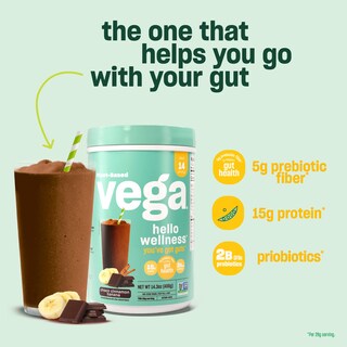 Foto 5 | Proteína En Polvo Vega Hello Wellness You've Got Guts 400 Ml - Venta Internacional.
