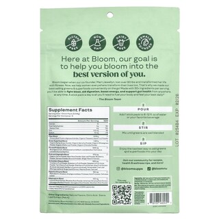 Foto 2 | Paquetes De 5 Barras De Mango Supplement Bloom Greens & Superfoods - Venta Internacional.