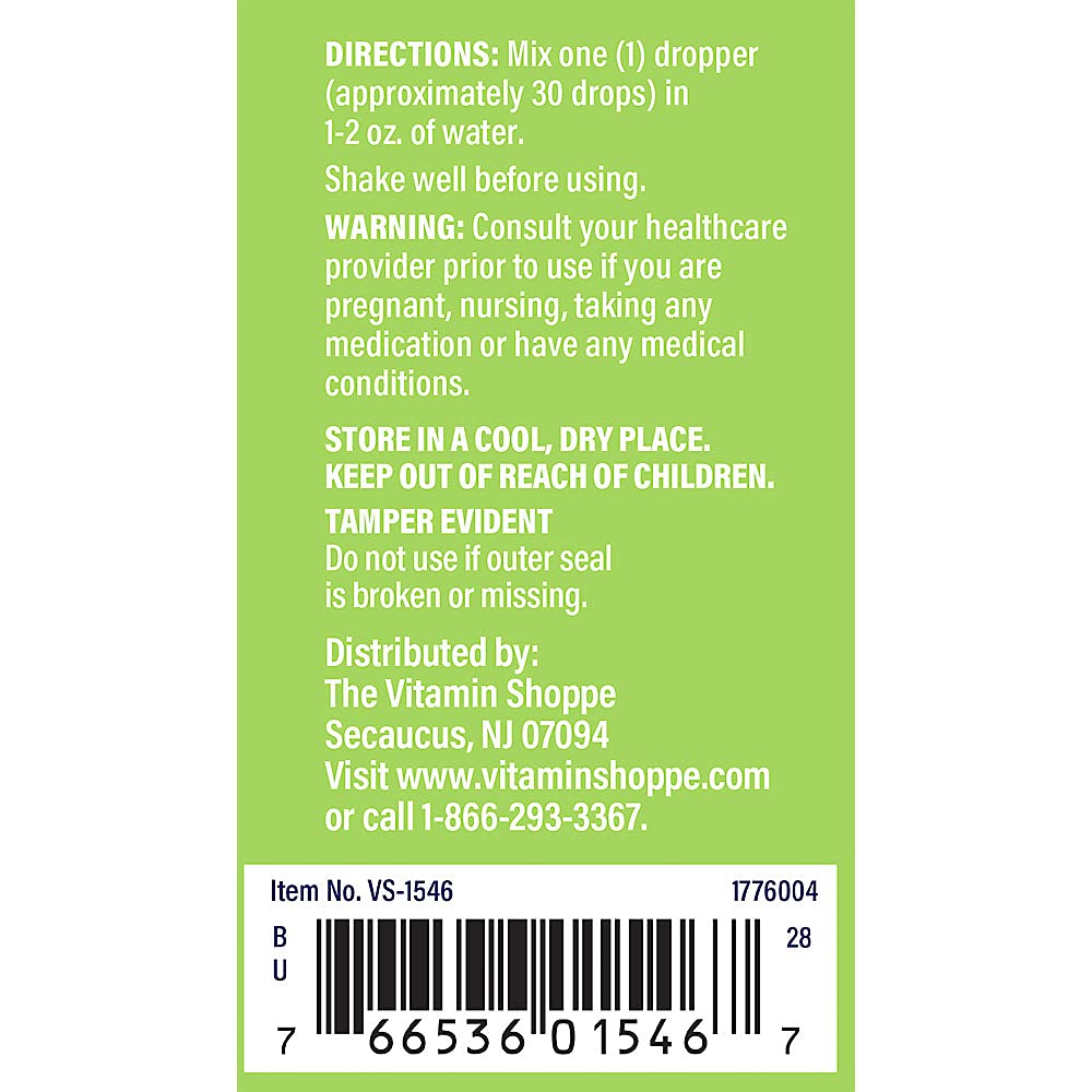 Foto 4 | Suplemento The Vitamin Shoppe De Cardo Mariano Orgánico, 30 Ml - Venta Internacional.