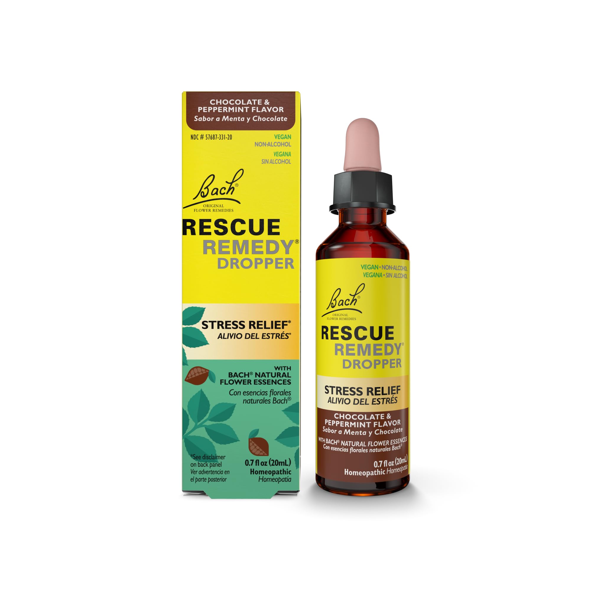 Foto 2 pulgar | Remedio De Rescate Para Aliviar El Estrés, Chocolate Y Menta, 20 Ml - Venta Internacional.