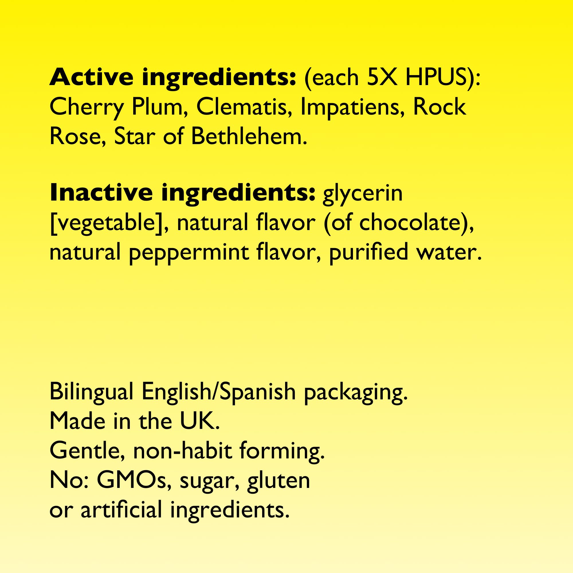 Foto 3 pulgar | Remedio De Rescate Para Aliviar El Estrés, Chocolate Y Menta, 20 Ml - Venta Internacional.