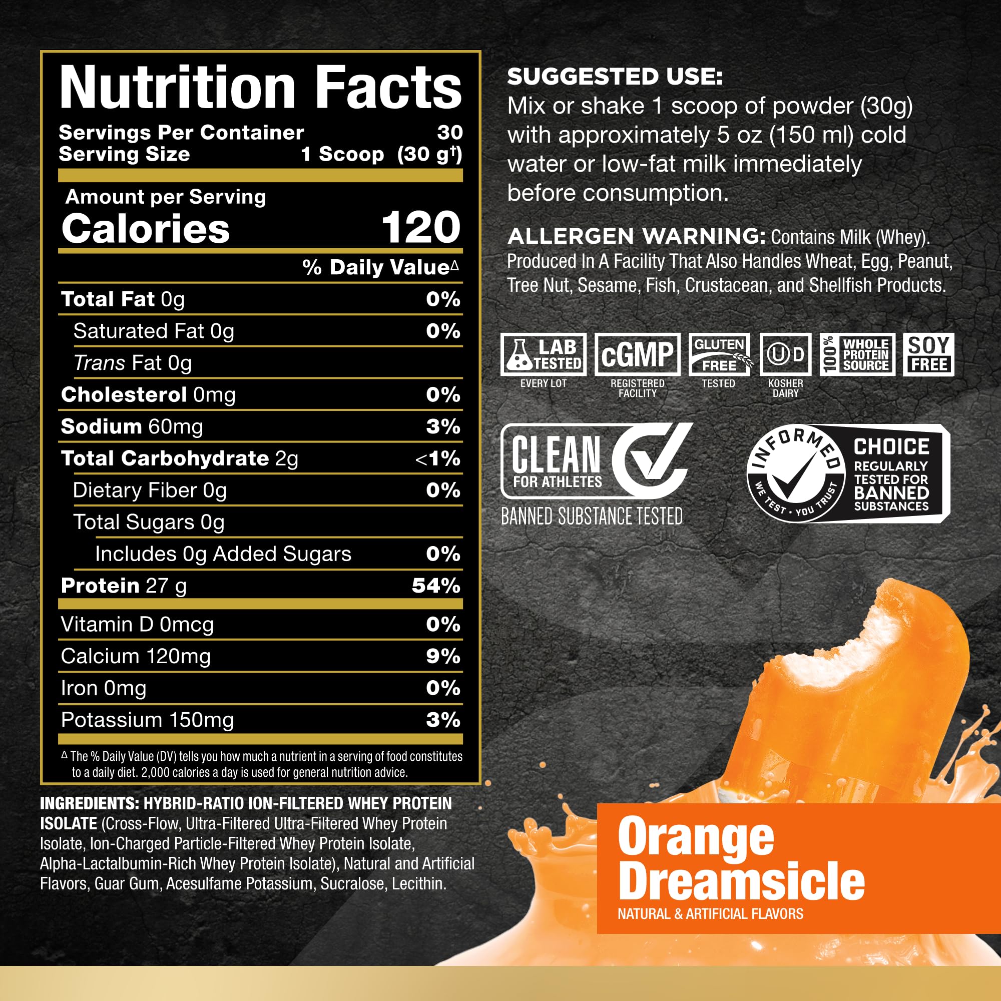 Foto 3 pulgar | Proteína De Suero Aislada Allmax Nutrition Isoflex Naranja 908 G - Venta Internacional.