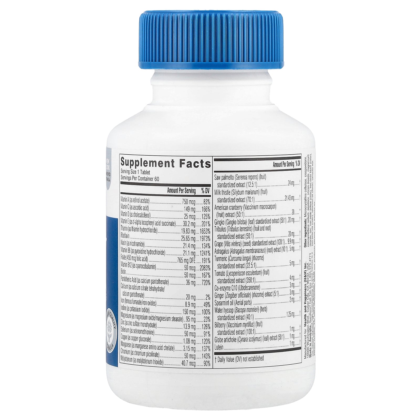 Foto 2 | Multivitamínico Supplement Swisse Para Hombres De Más De 50 Años, 60 Comprimidos - Venta Internacional.