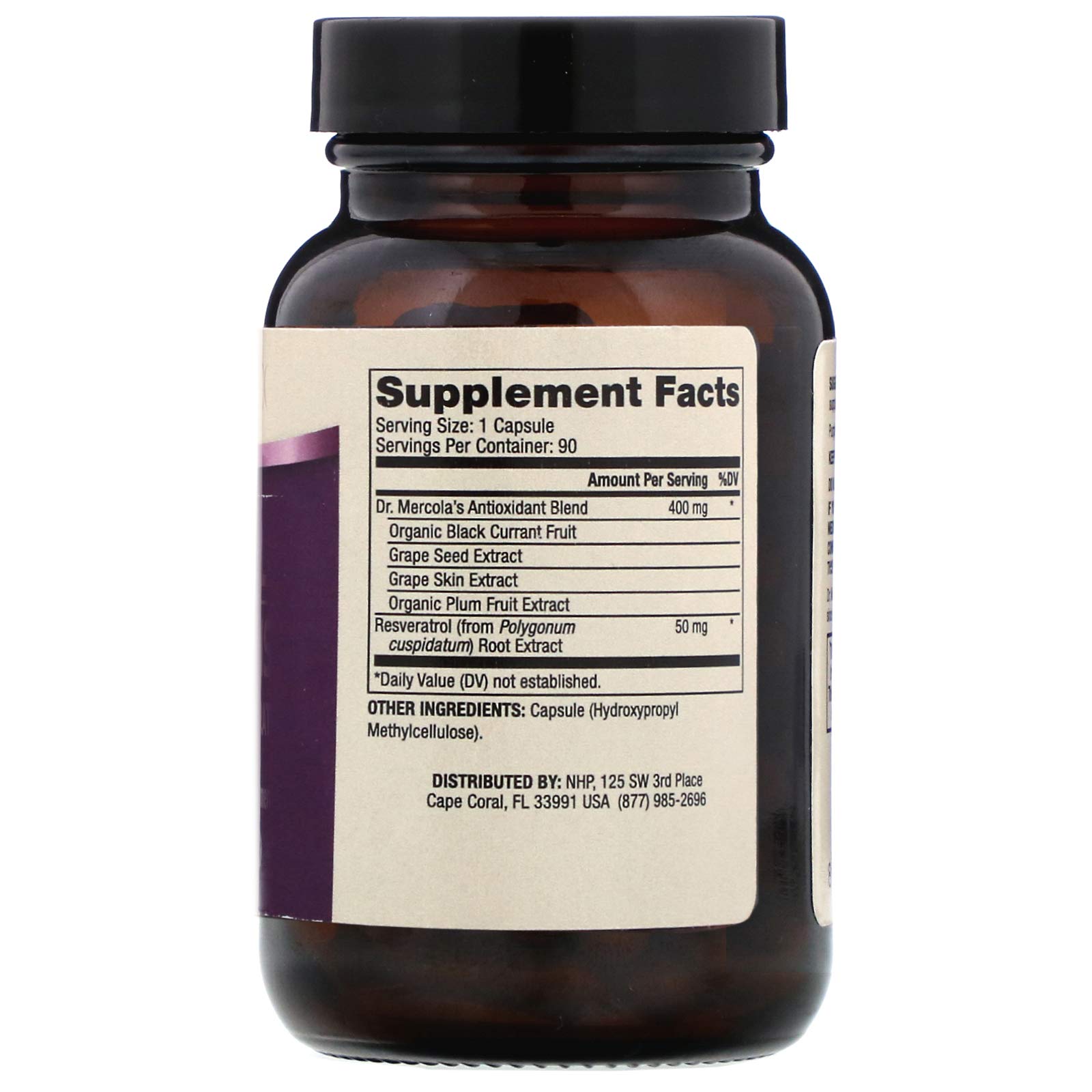 Foto 2 | Complemente Dr. Mercola Purple Defense Con Resveratrol 90 Cápsulas - Venta Internacional.