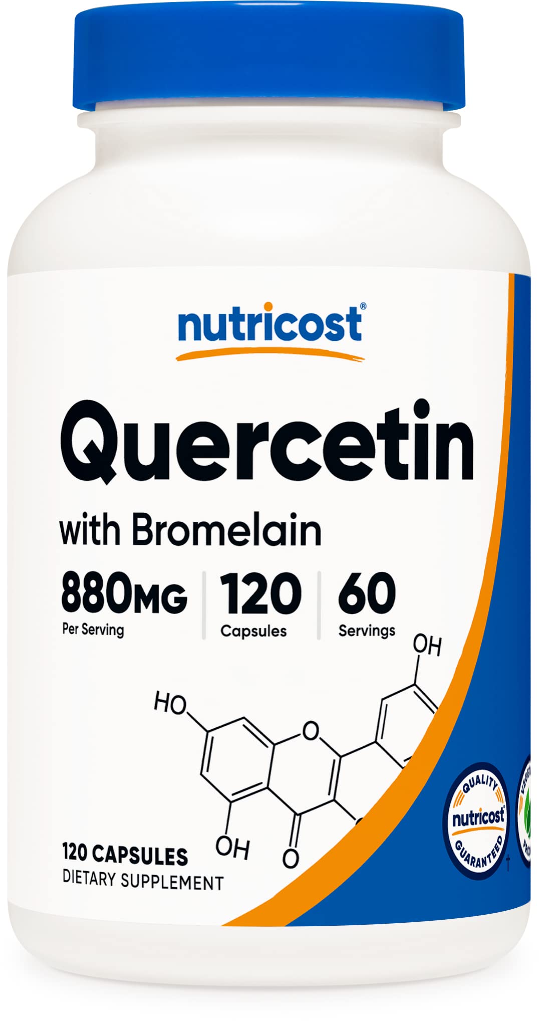 Foto 2 pulgar | Complemente La Quercetina Nutricost Con Bromelina 880 Mg/165 Mg - Venta Internacional.