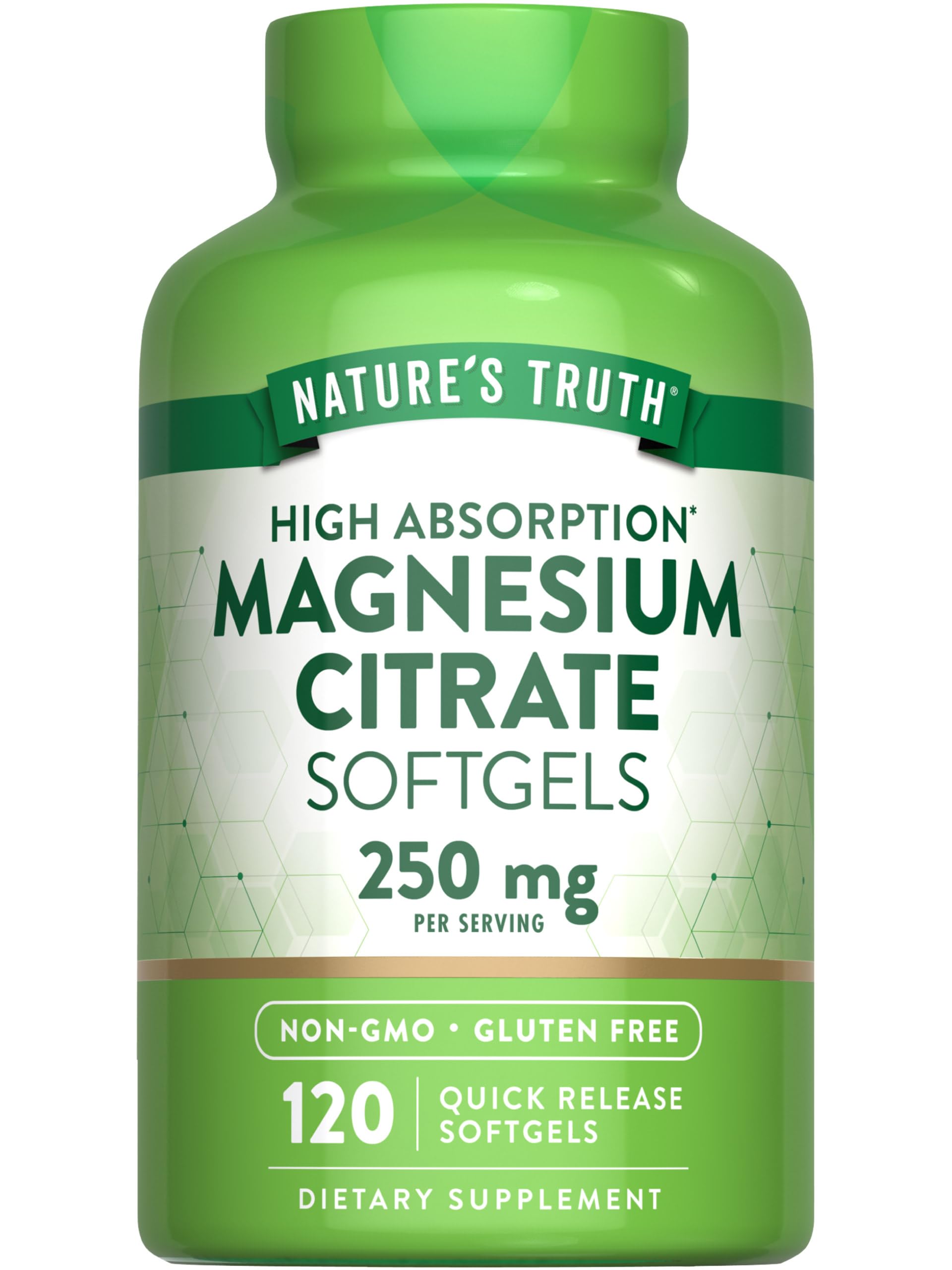 Foto 2 pulgar | Suplemento Nature's Truth De Citrato De Magnesio 250 Mg 120 Cápsulas Blandas - Venta Internacional.
