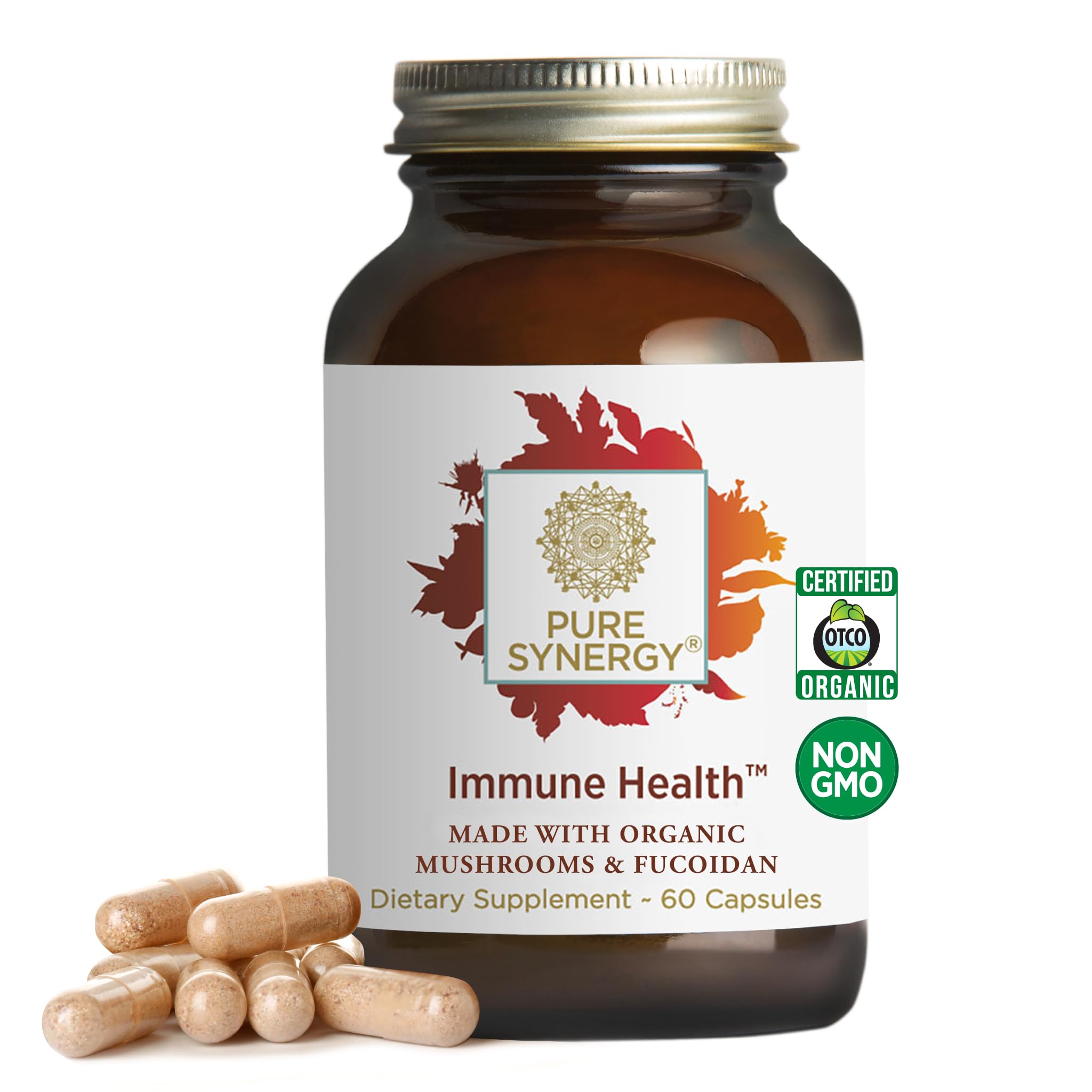 Foto 2 pulgar | Suplemento Pure Synergy Immune Health Mushroom 60 Cápsulas - Venta Internacional.