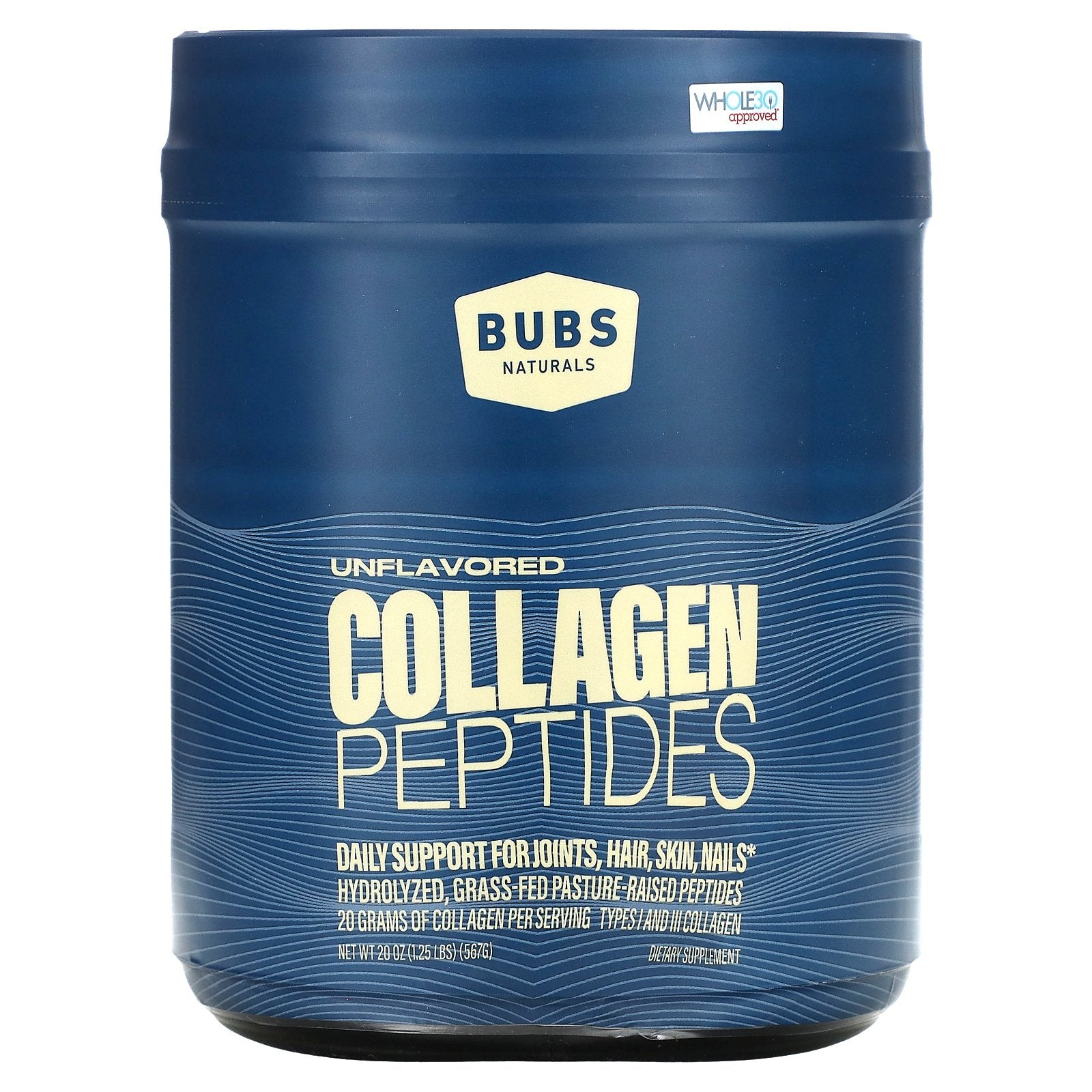 Foto 1 | Péptidos De Colágeno Bubs Naturals Sin Sabor 567 G - Venta Internacional.