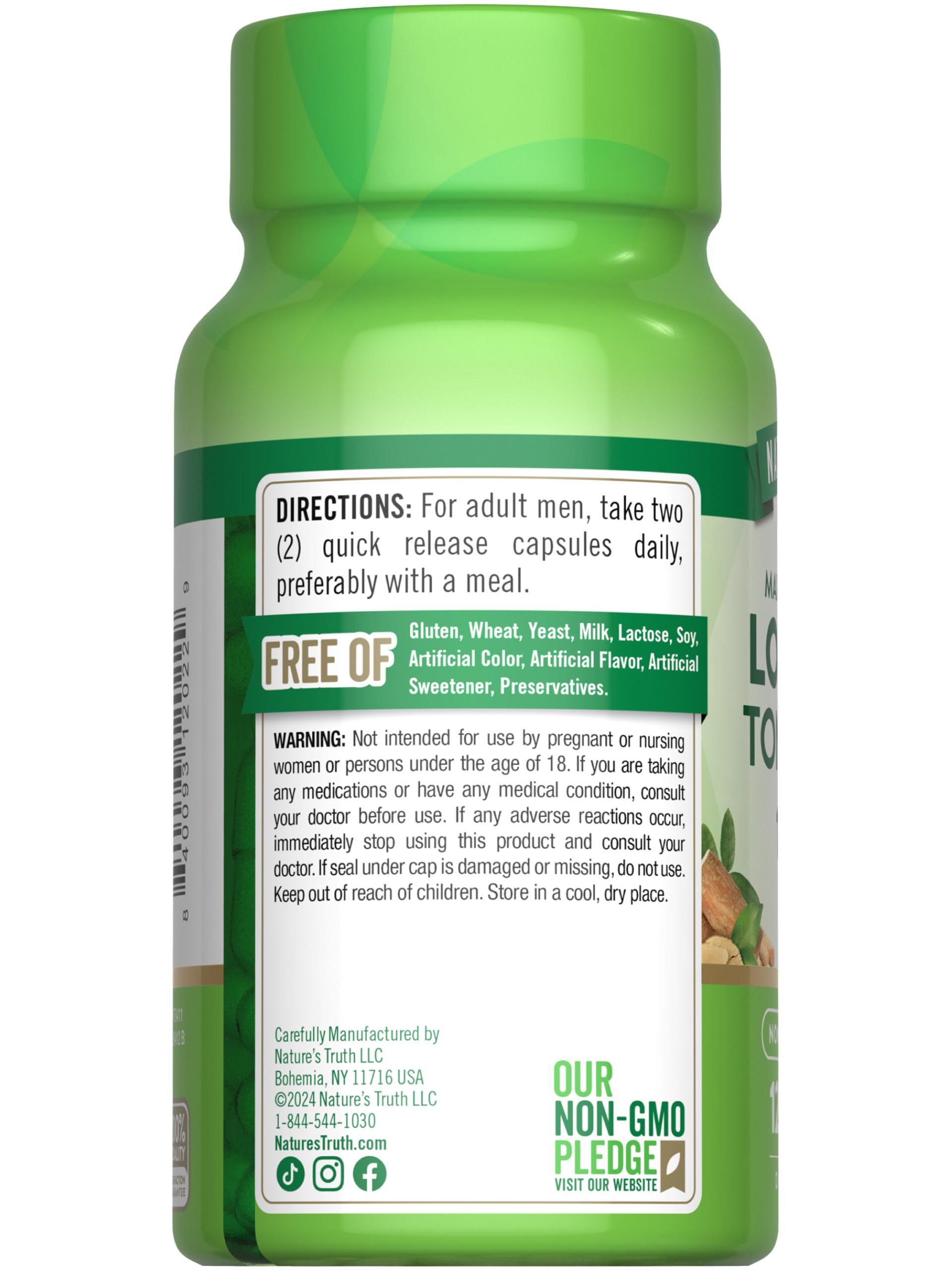 Foto 8 pulgar | Suplemento Nature's Truth Longjack Tongkat Ali 1600 Mg 120 Cápsulas - Venta Internacional.