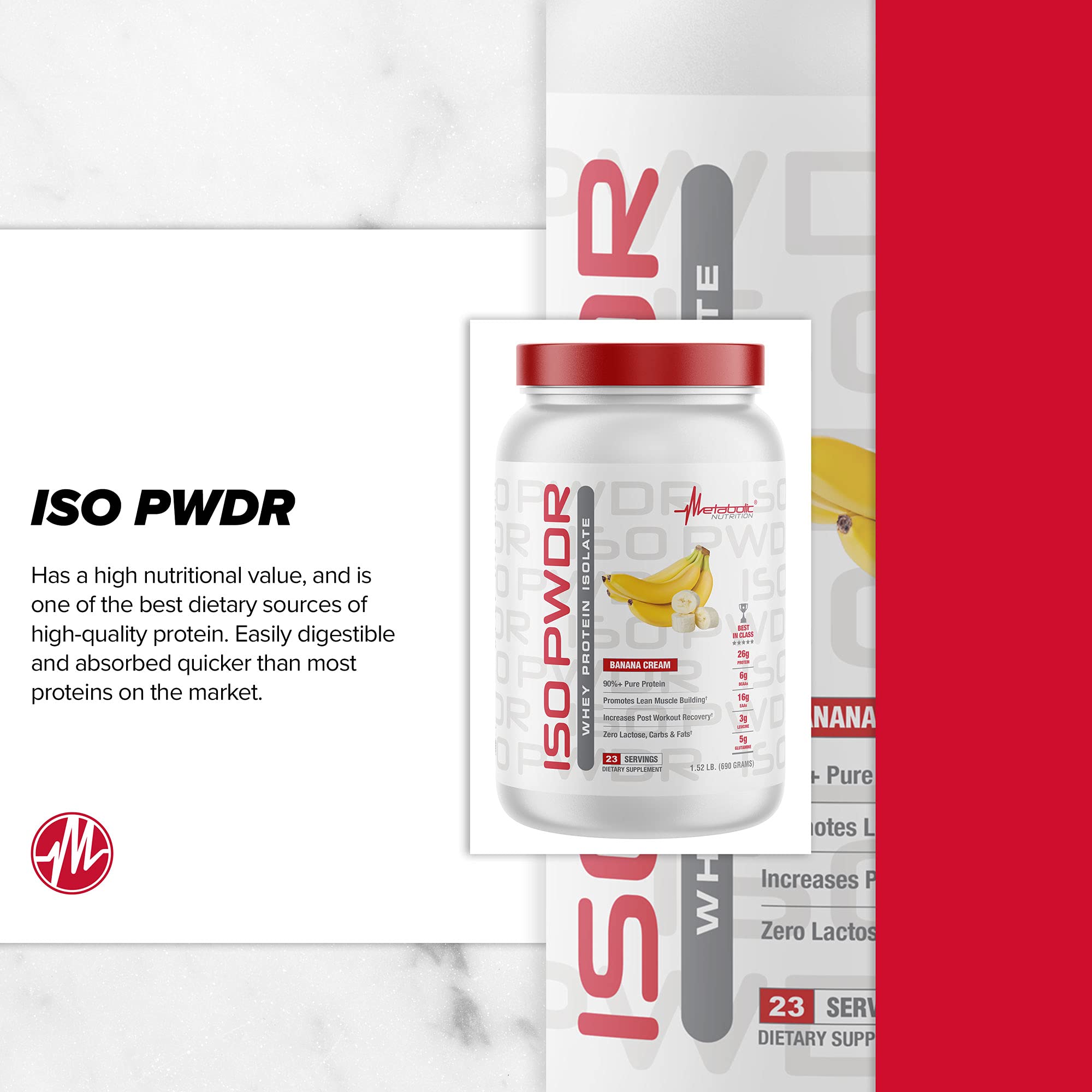 Foto 3 | Proteína En Polvo Metabolic Nutrition Iso Pwdr Chocolate 700g - Venta Internacional.