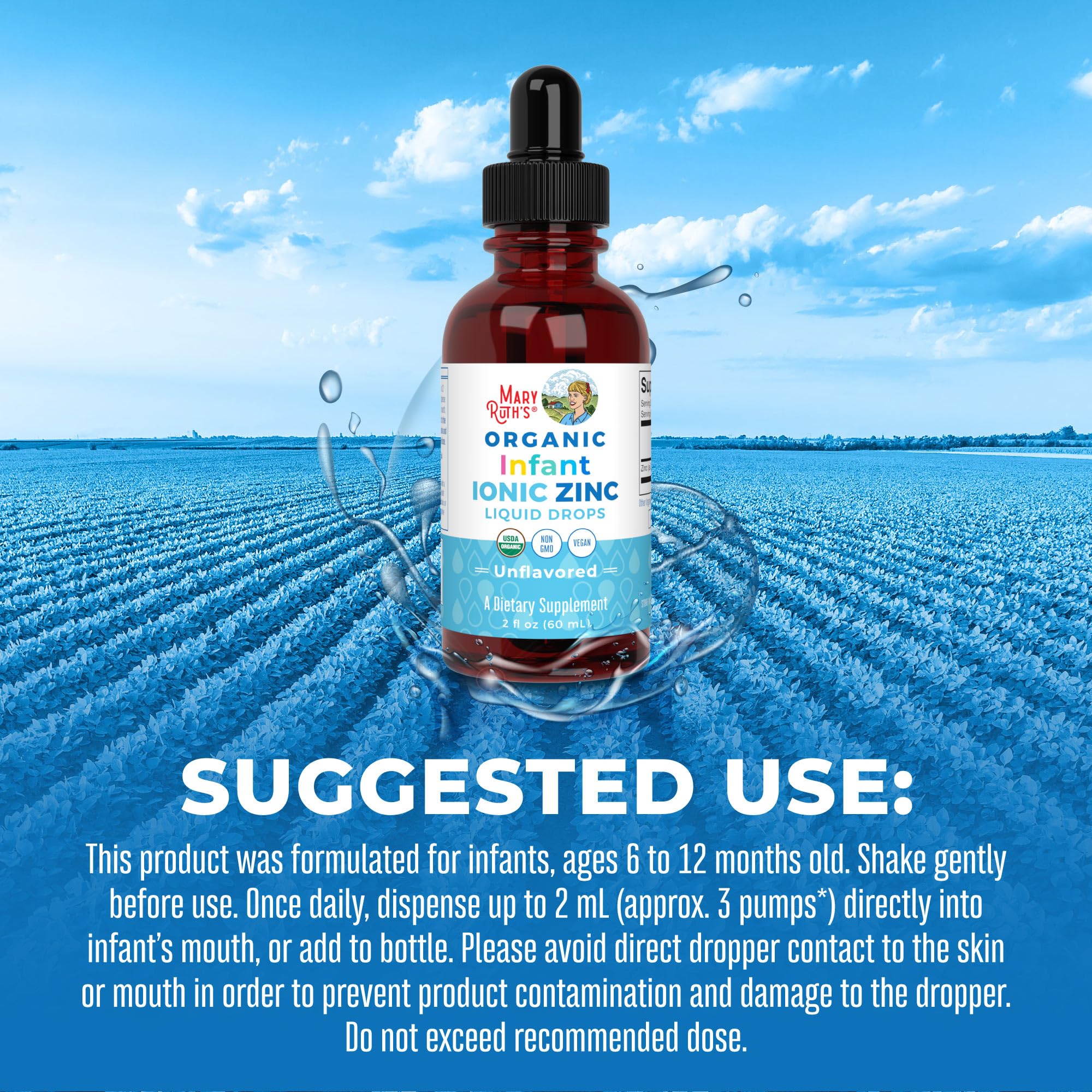 Foto 5 | Suplemento Maryruth Organics Líquido De Zinc Iónico Para Bebés, 60 Ml - Venta Internacional.