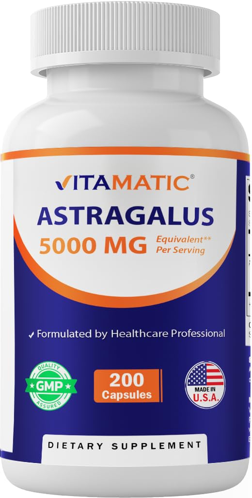 Foto 2 pulgar | Suplemento Vitamático De Extracto De Astrágalo, 500 Mg, 200 Cápsulas Vegetales - Venta Internacional.