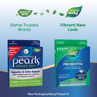 Foto 2 | Suplemento Nature's Way Adults 50+ Probiotic Pearls 30 Cápsulas Blandas - Venta Internacional.