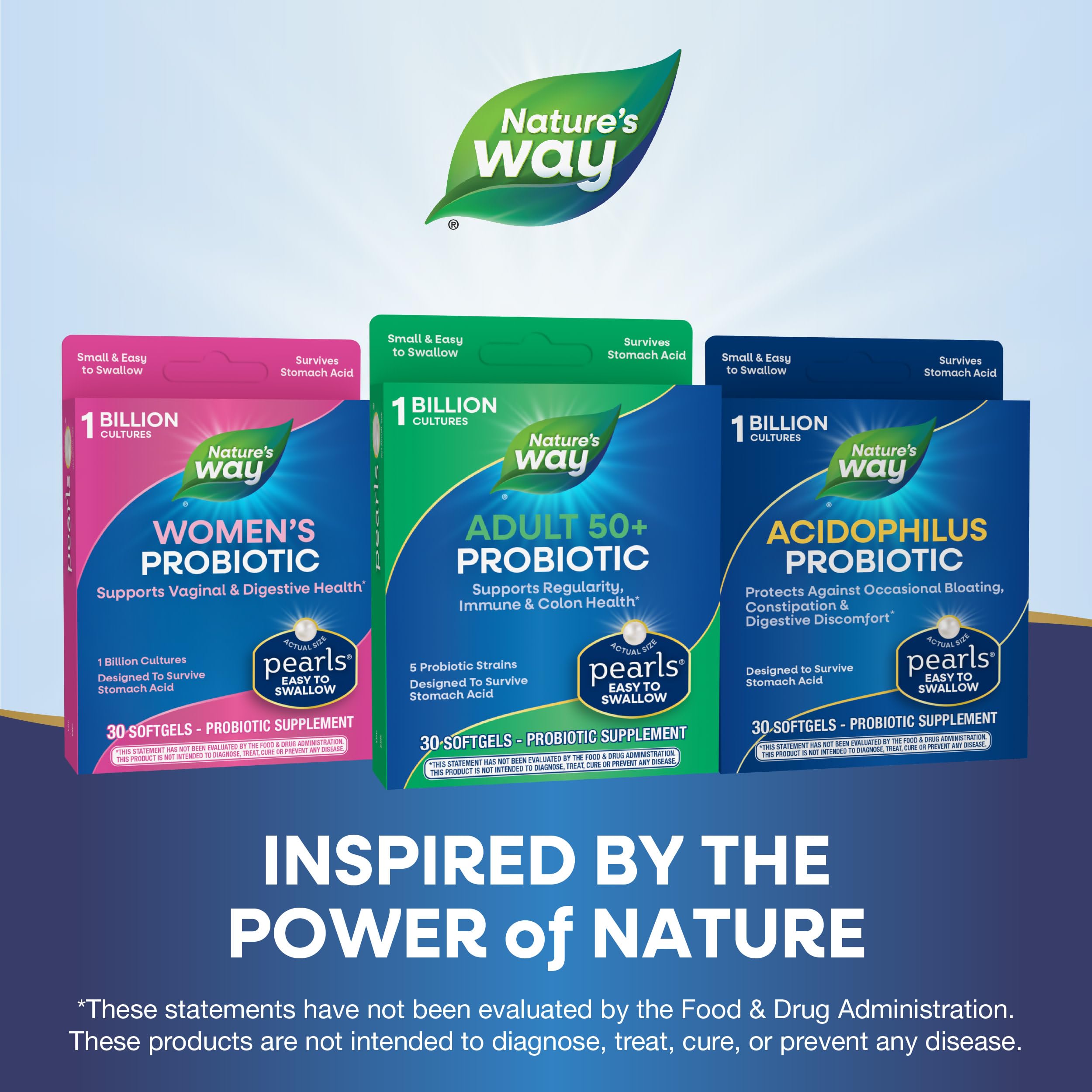 Foto 7 | Suplemento Nature's Way Adults 50+ Probiotic Pearls 30 Cápsulas Blandas - Venta Internacional.