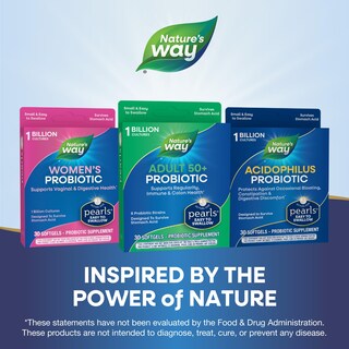 Foto 7 | Suplemento Nature's Way Adults 50+ Probiotic Pearls 30 Cápsulas Blandas - Venta Internacional.